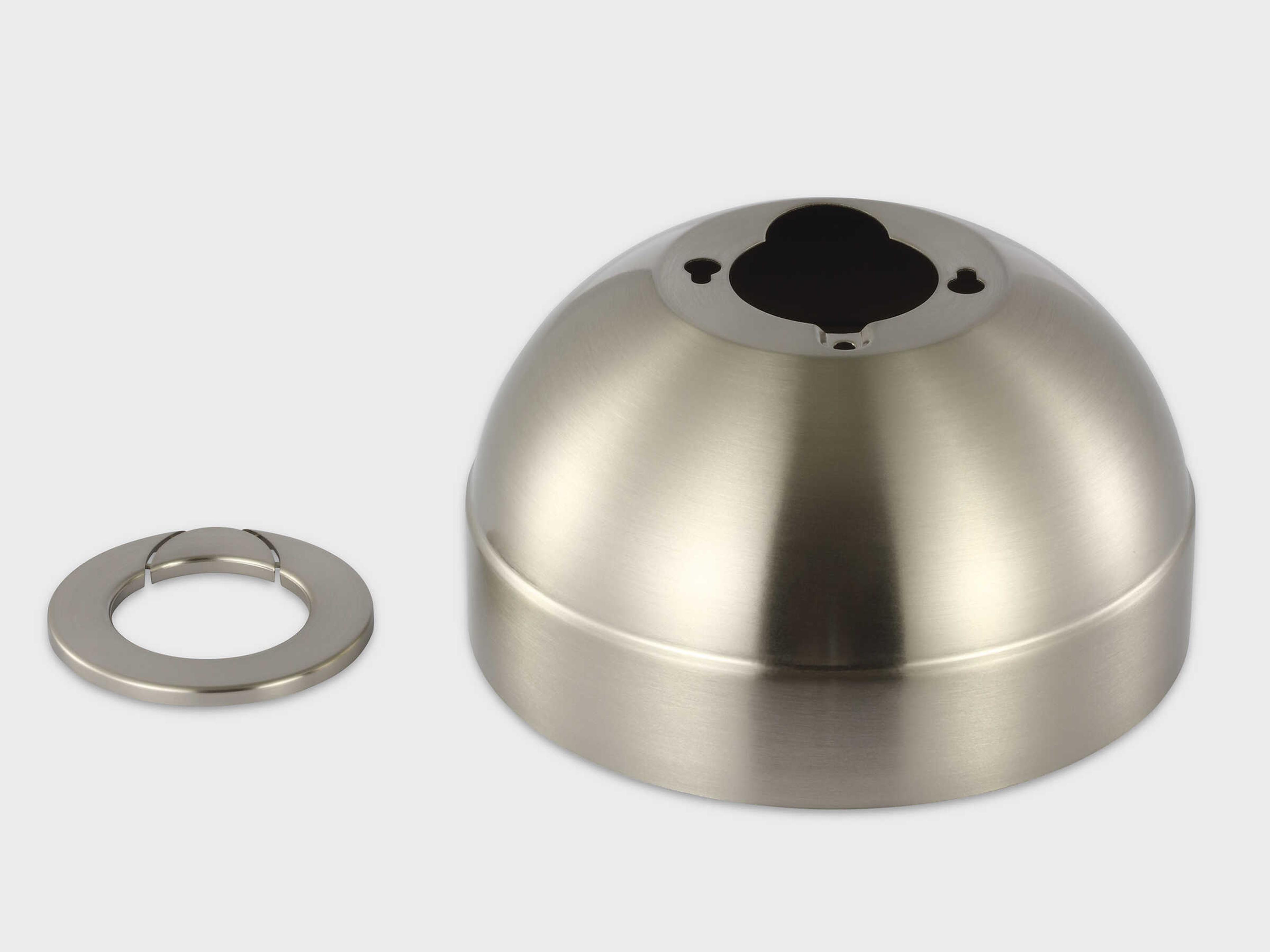 Visual Comfort Fan Universal Brushed Steel Slope Ceiling Canopy Kit