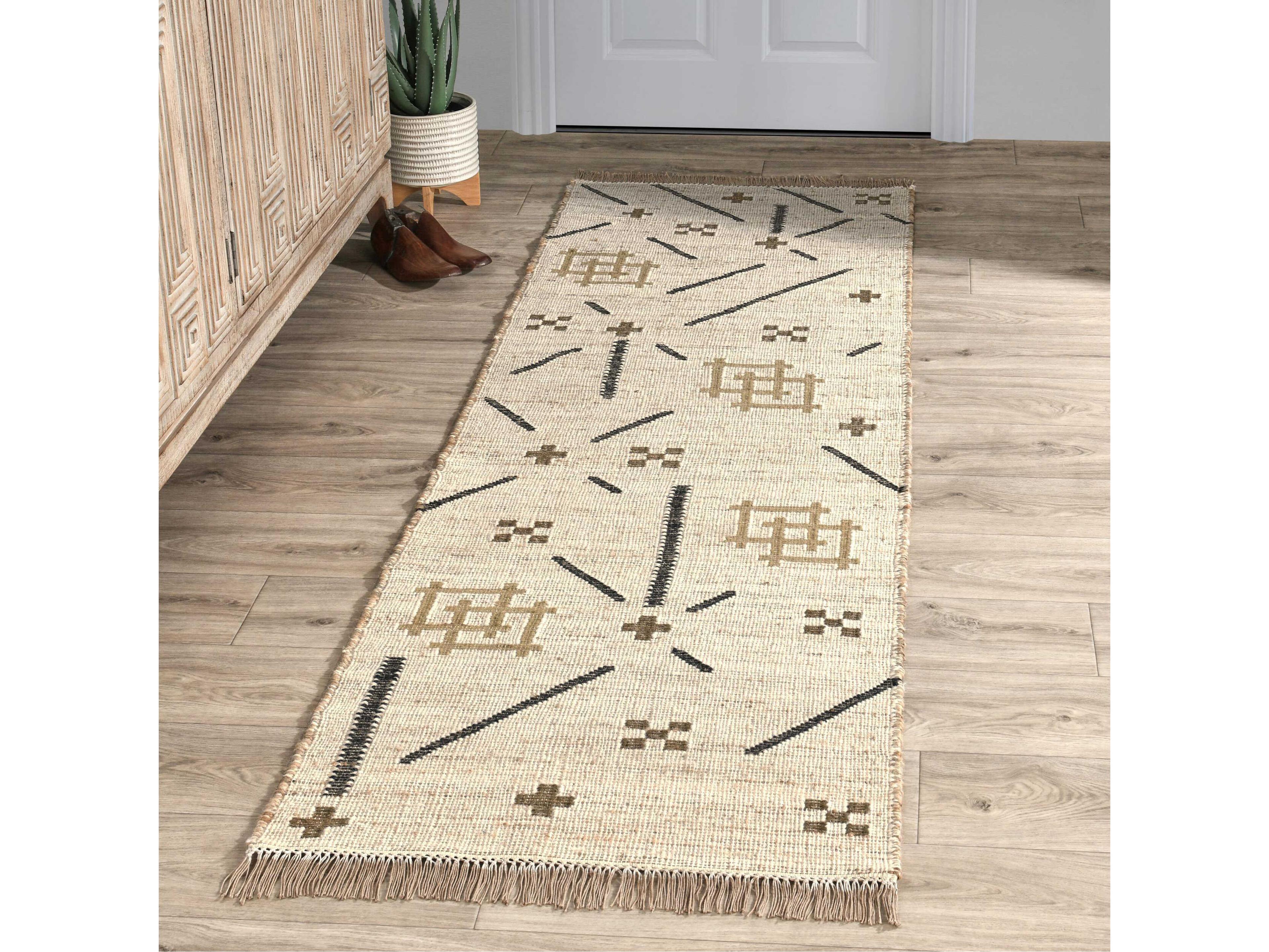 Villa by Classic Home Belfast Abstract Runner Area Rug