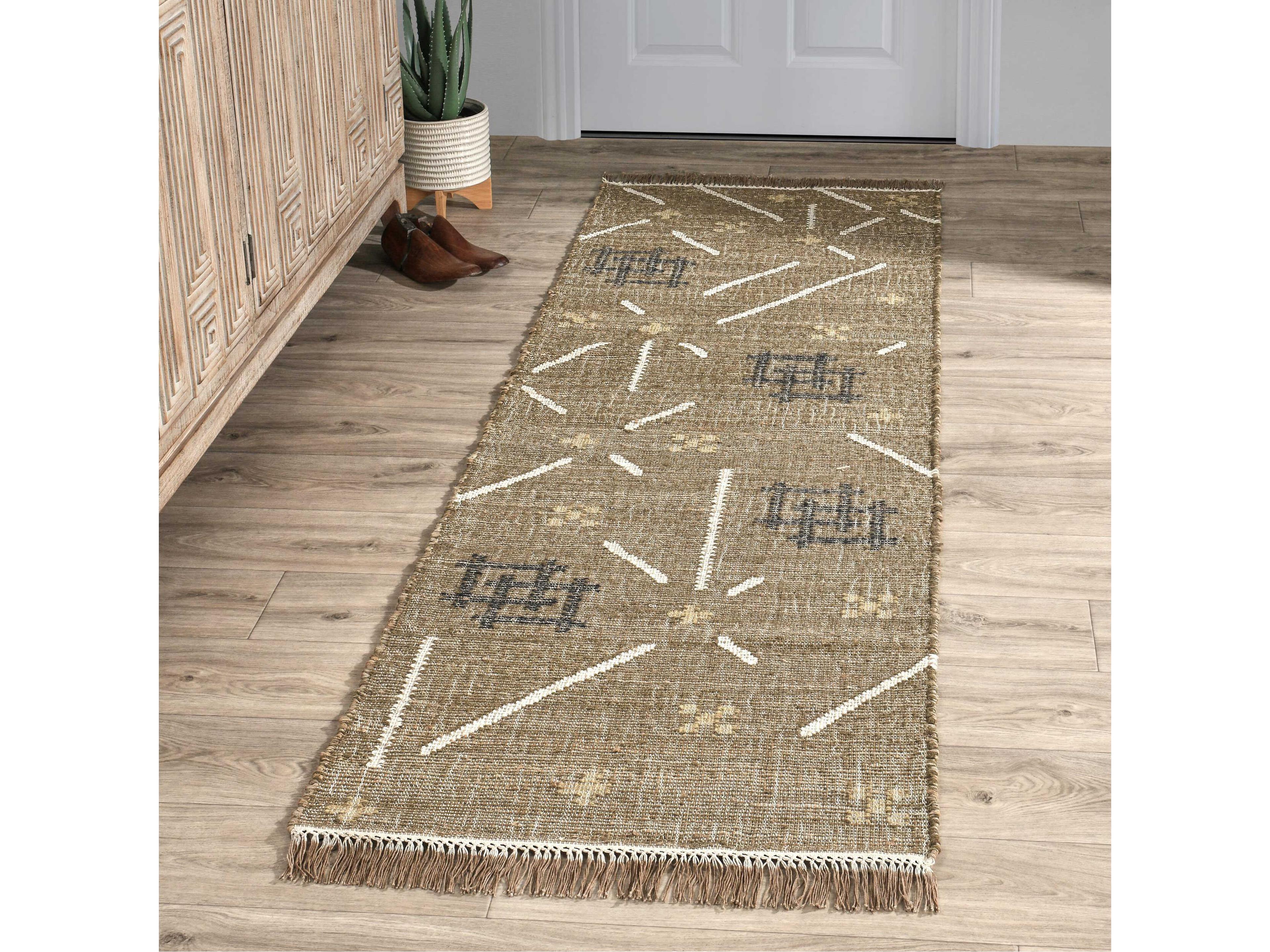 Villa by Classic Home Belfast Abstract Runner Area Rug