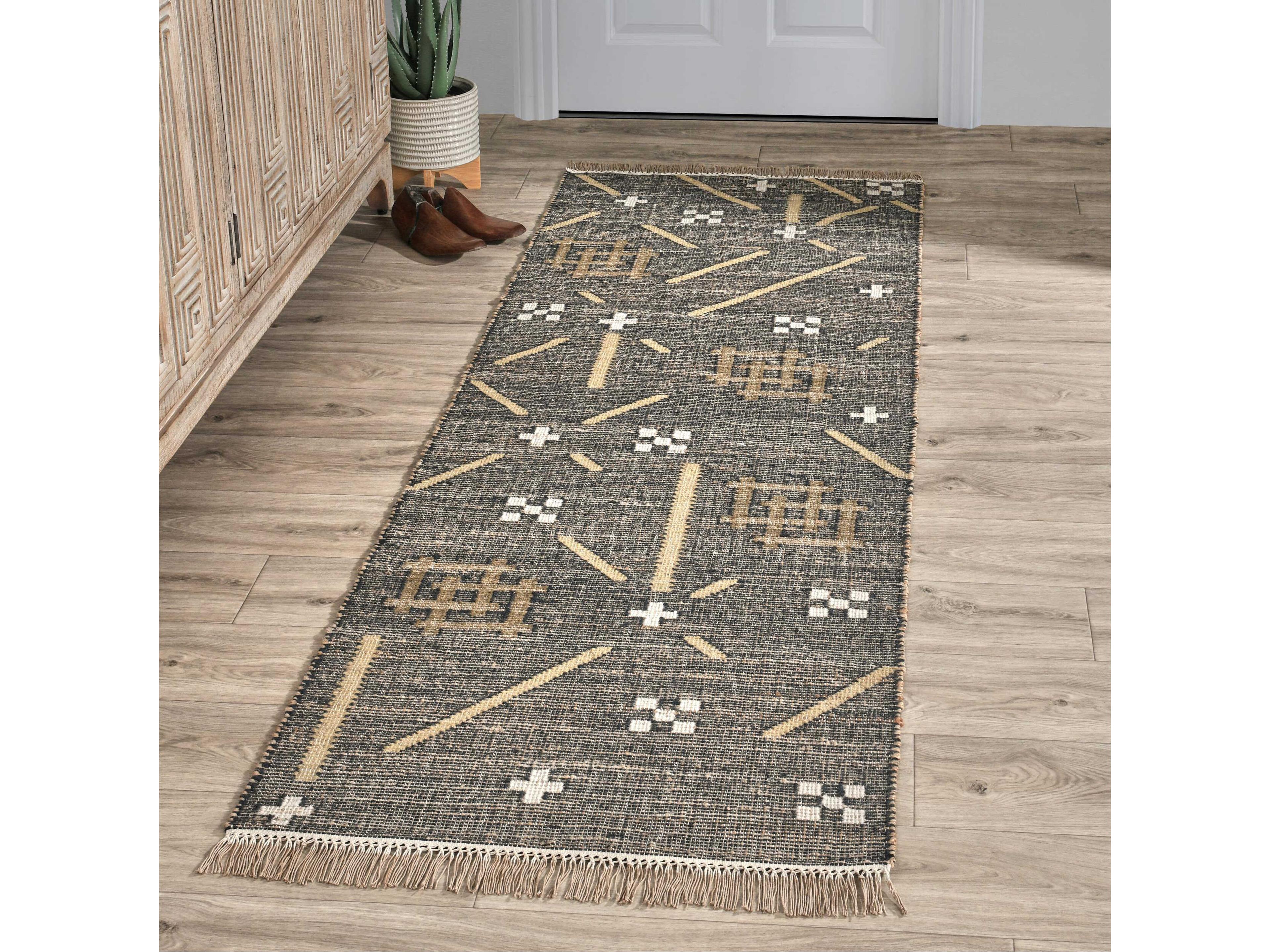 Villa by Classic Home Belfast Abstract Runner Area Rug