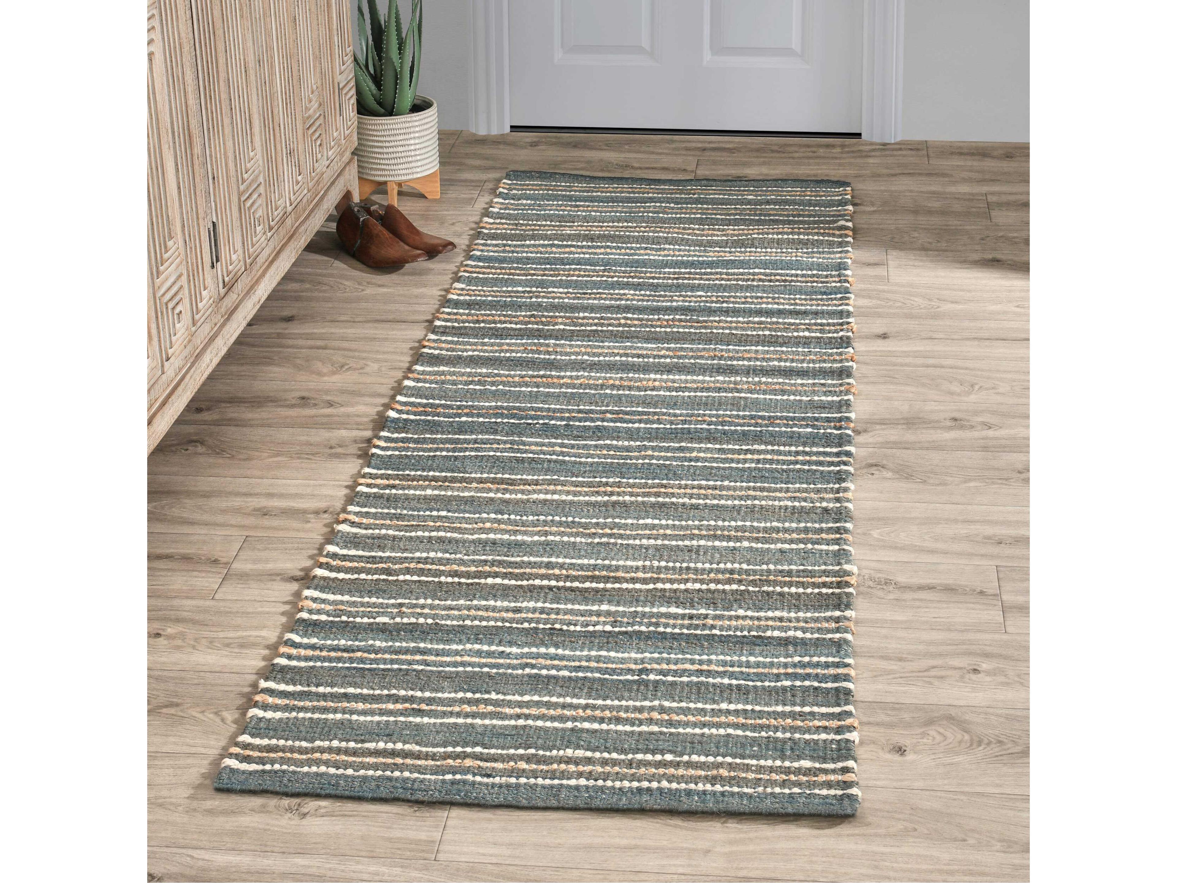 Villa by Classic Home Del Mar Striped Runner Area Rug