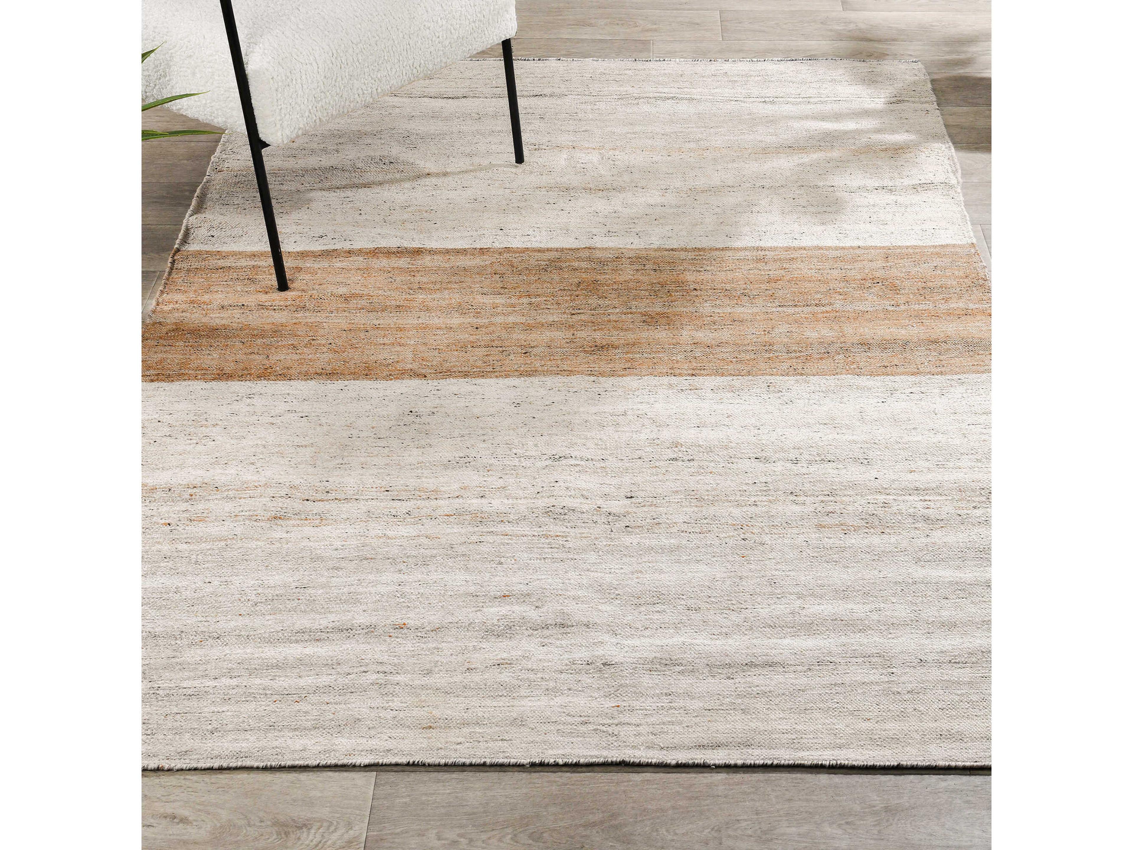 Villa by Classic Home Plateau Beach Striped Area Rug
