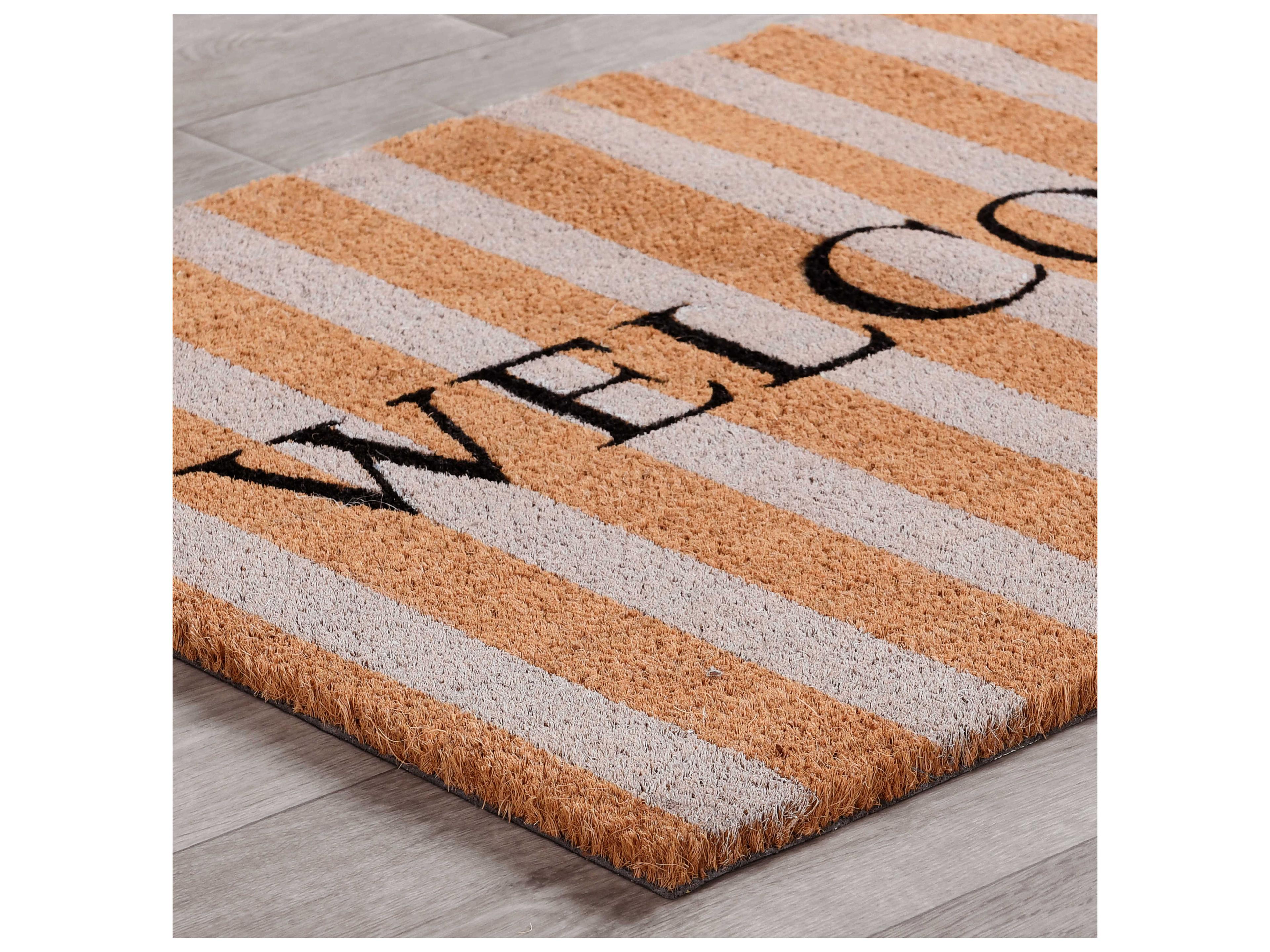 Villa by Classic Home Striped Welcome Doormat