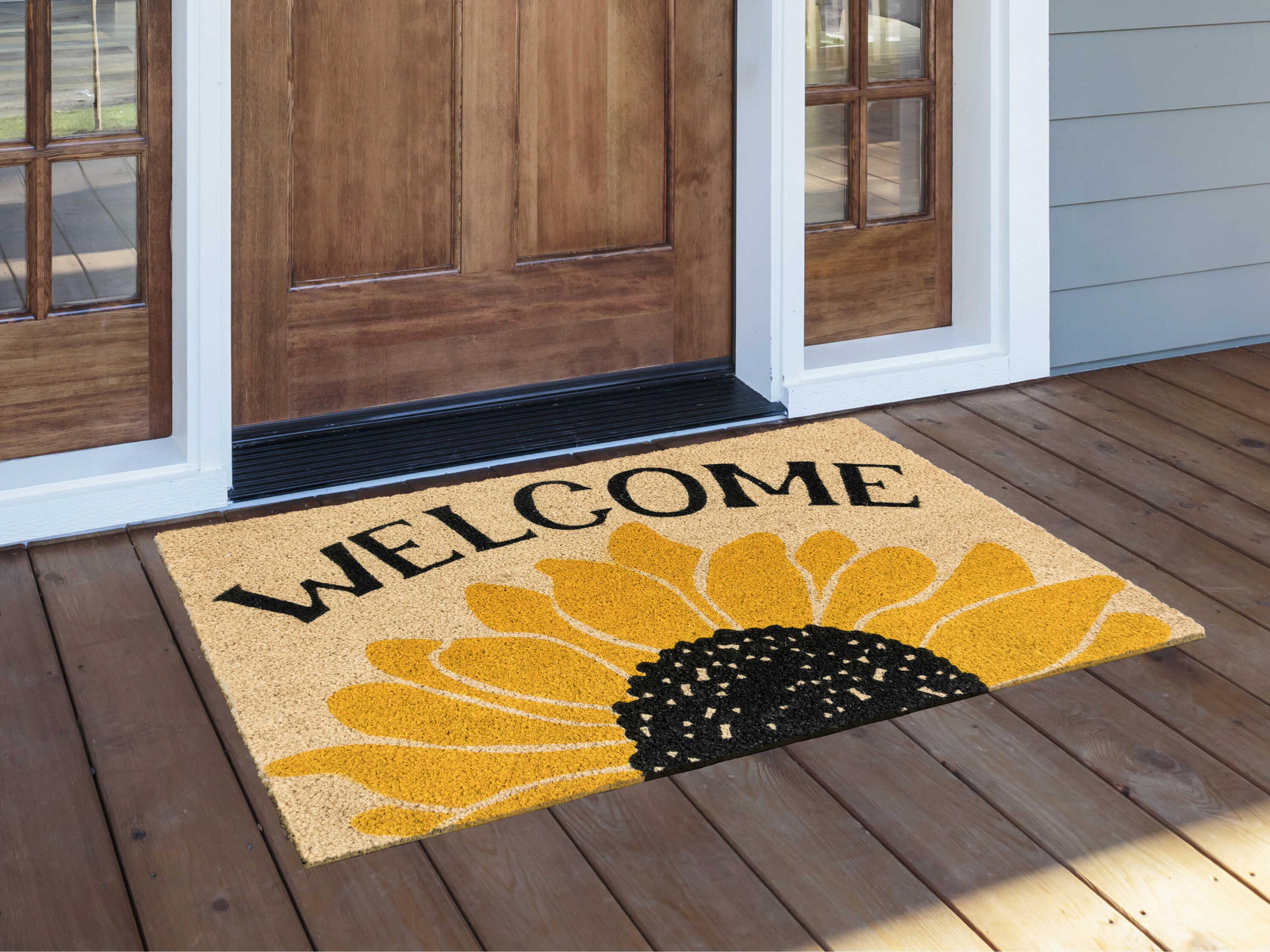 Villa by Classic Home Sunday Morning Coir Doormat