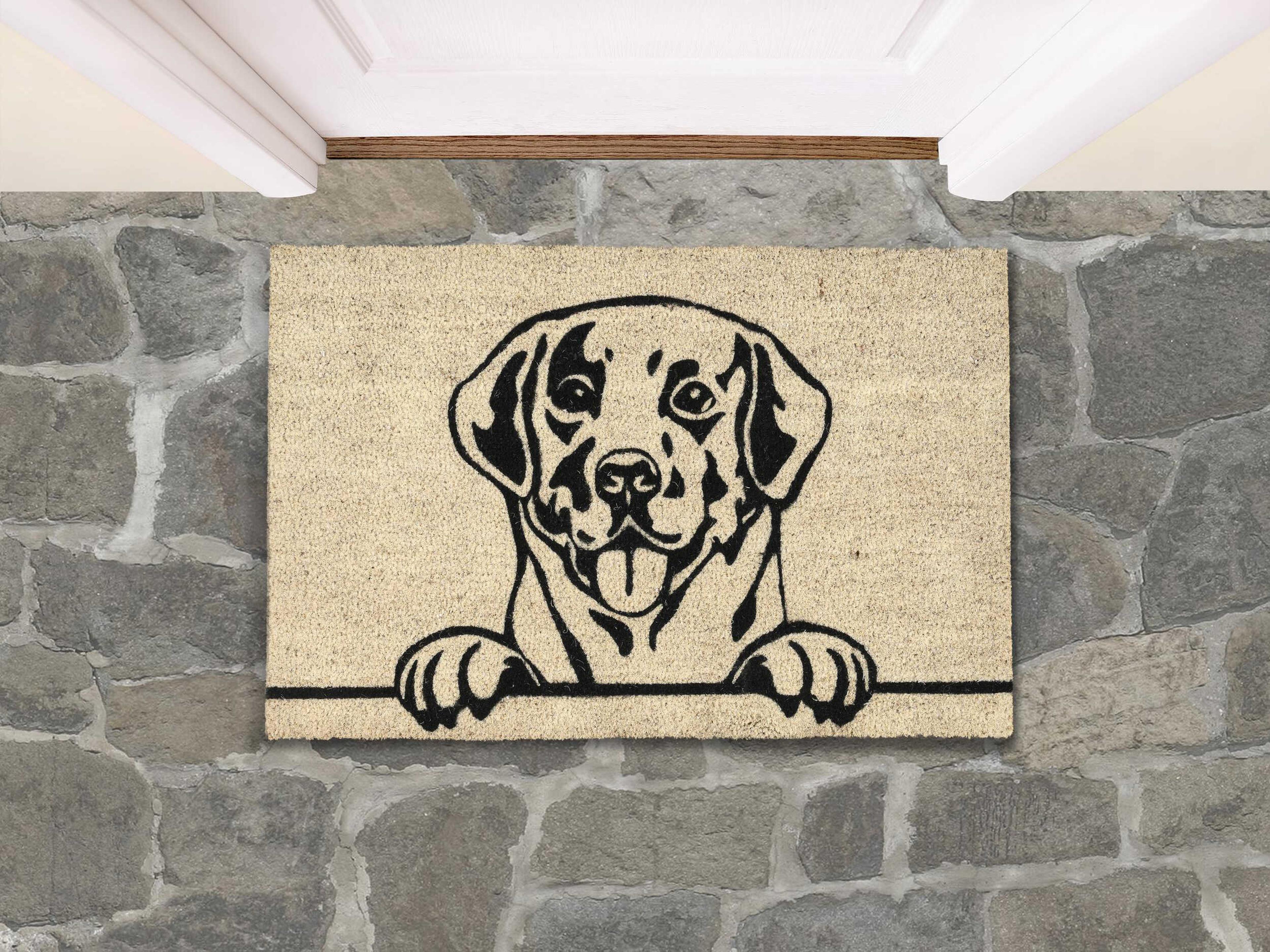 Villa by Classic Home Good Dog Animal Print Doormat