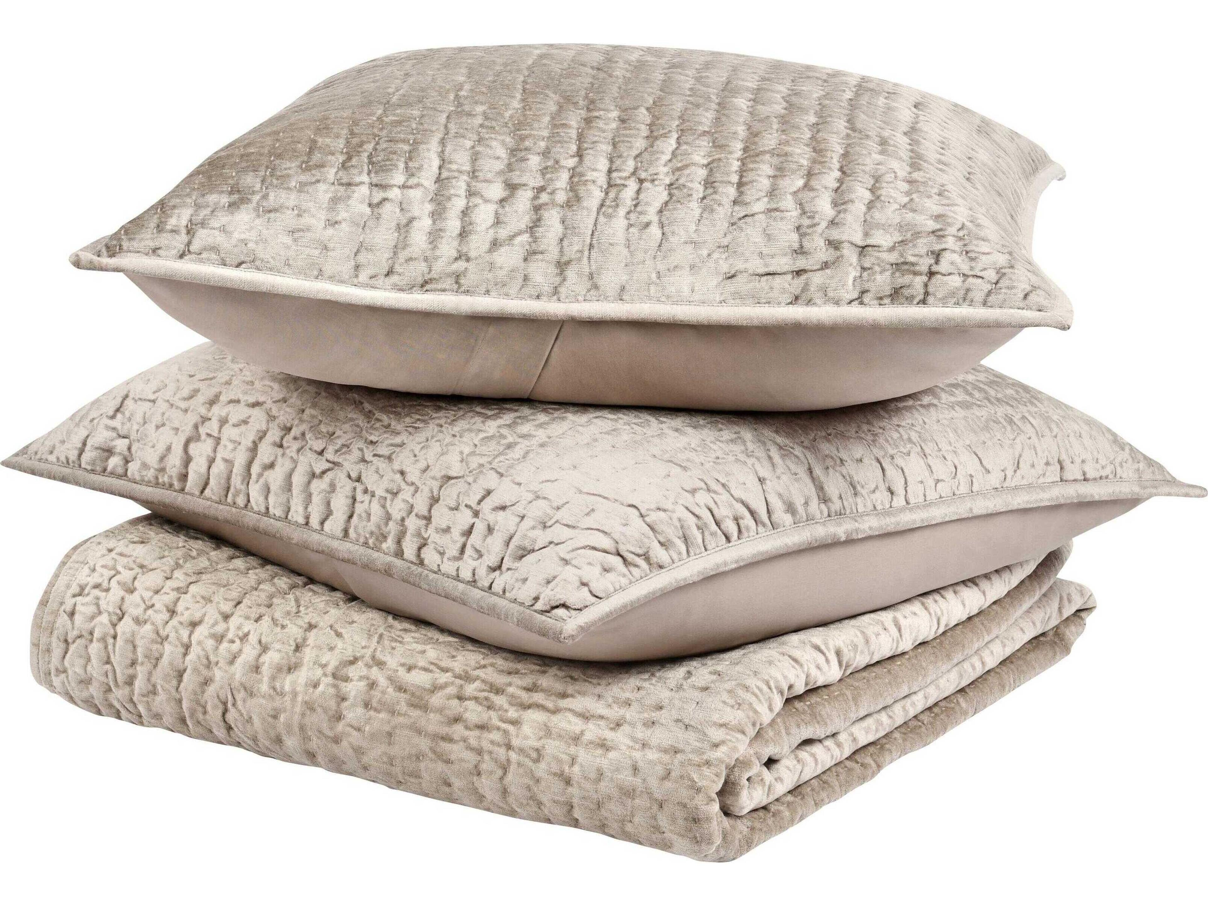 Villa by Classic Home Bari Pebble Beige Quilt