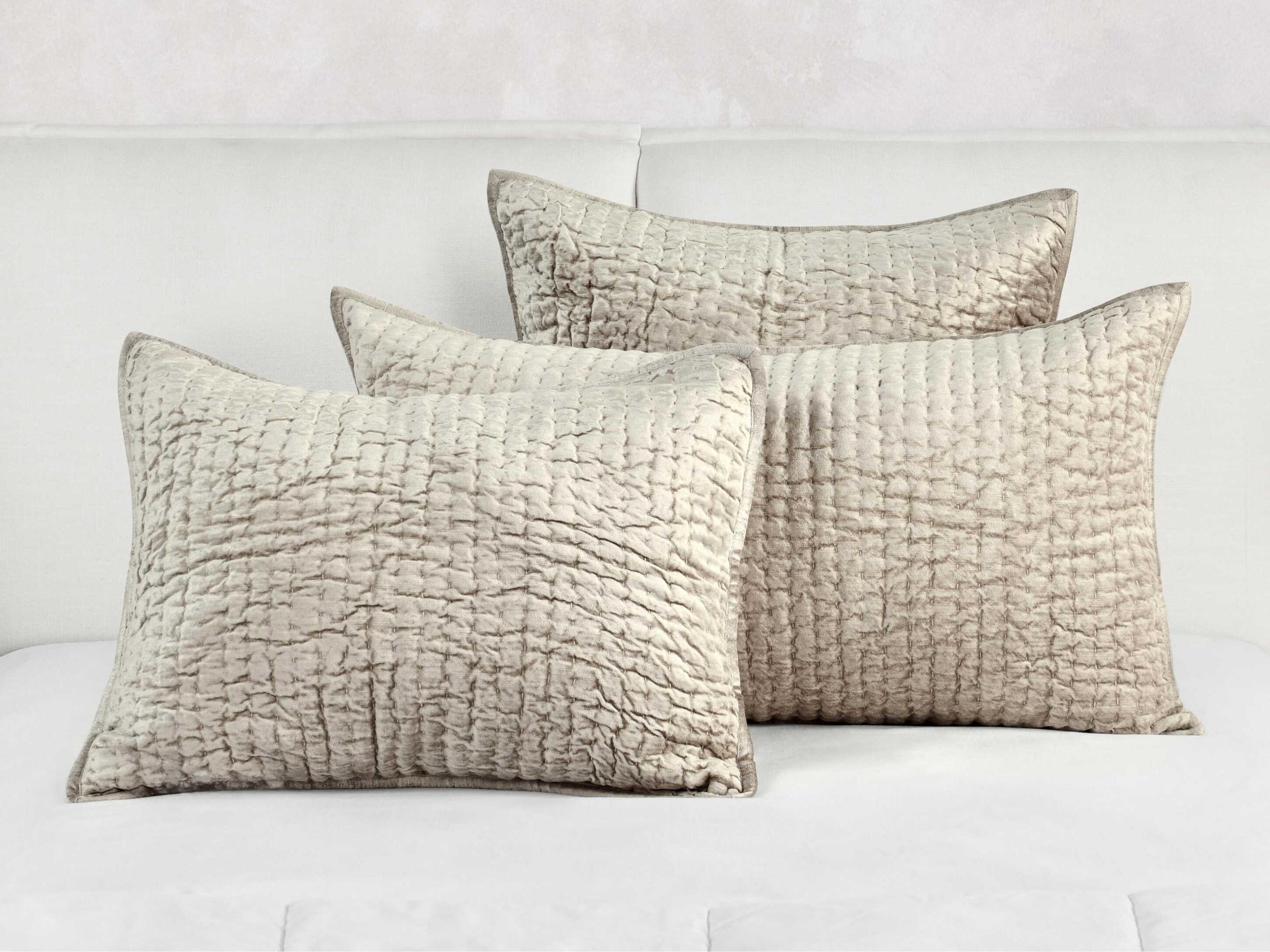 Villa by Classic Home Bari Pebble Beige Standard Sham