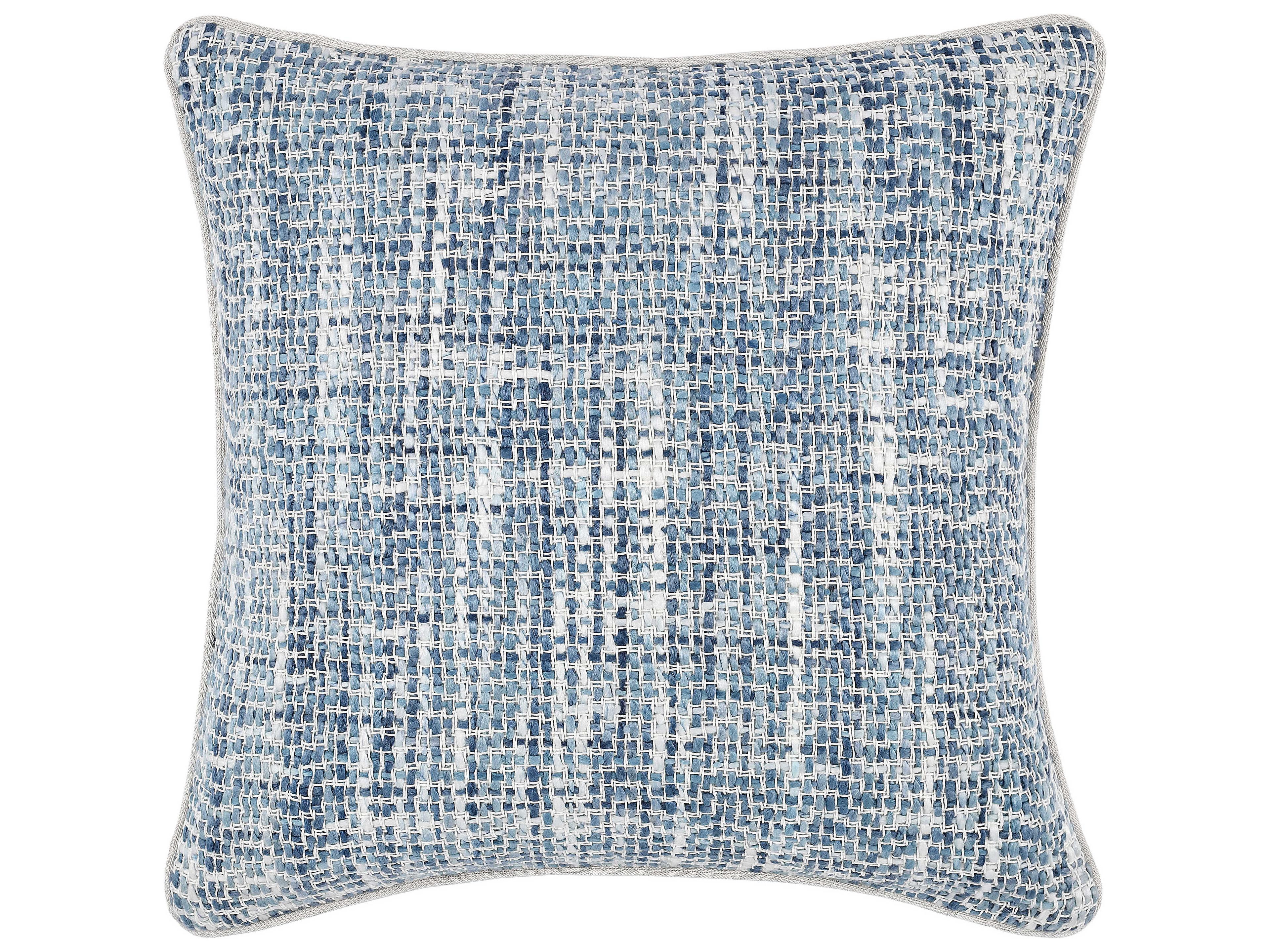 Baxter Blue Ivory Throw Pillow