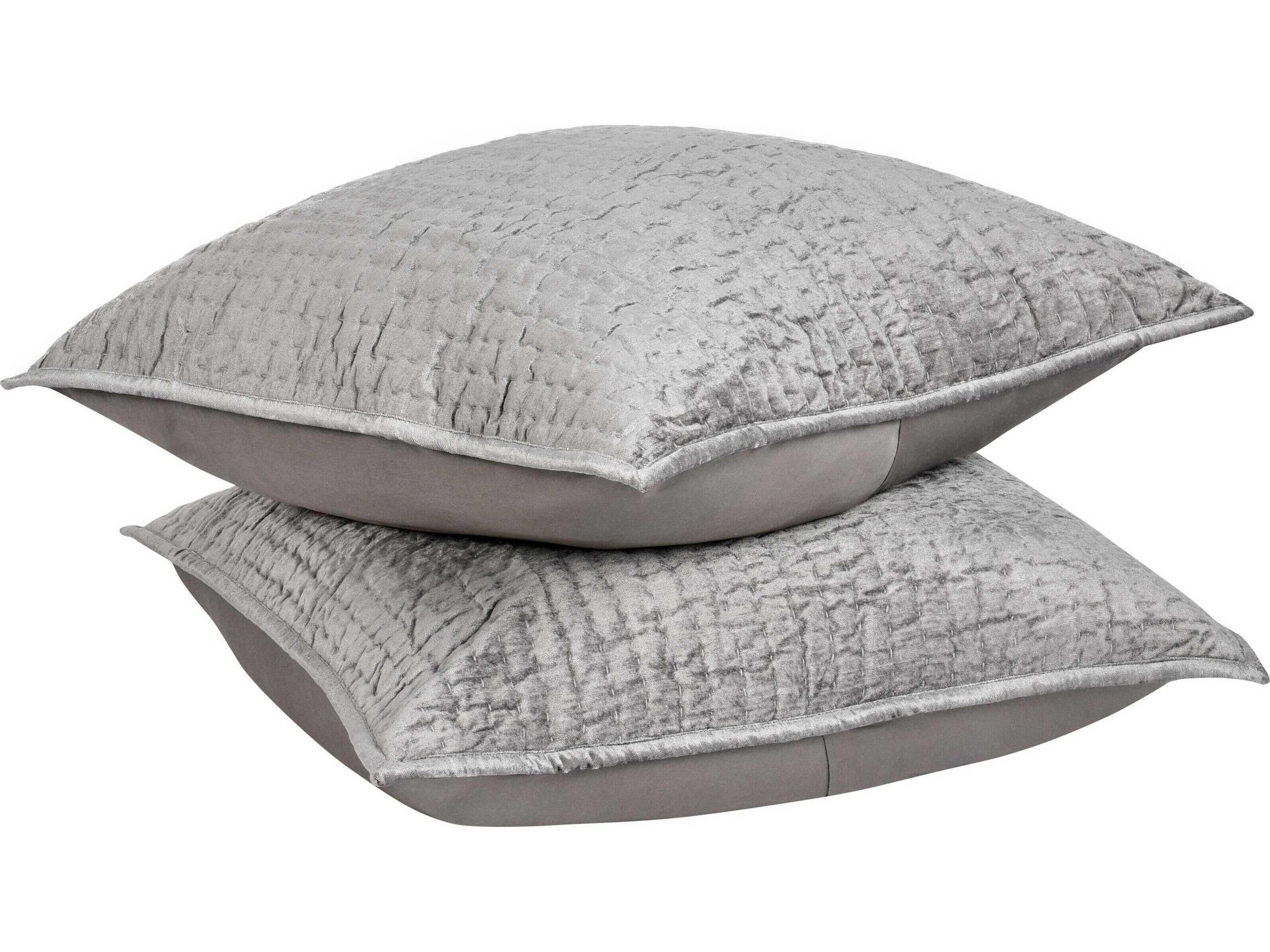 Villa by Classic Home Bari Gray Euro Sham