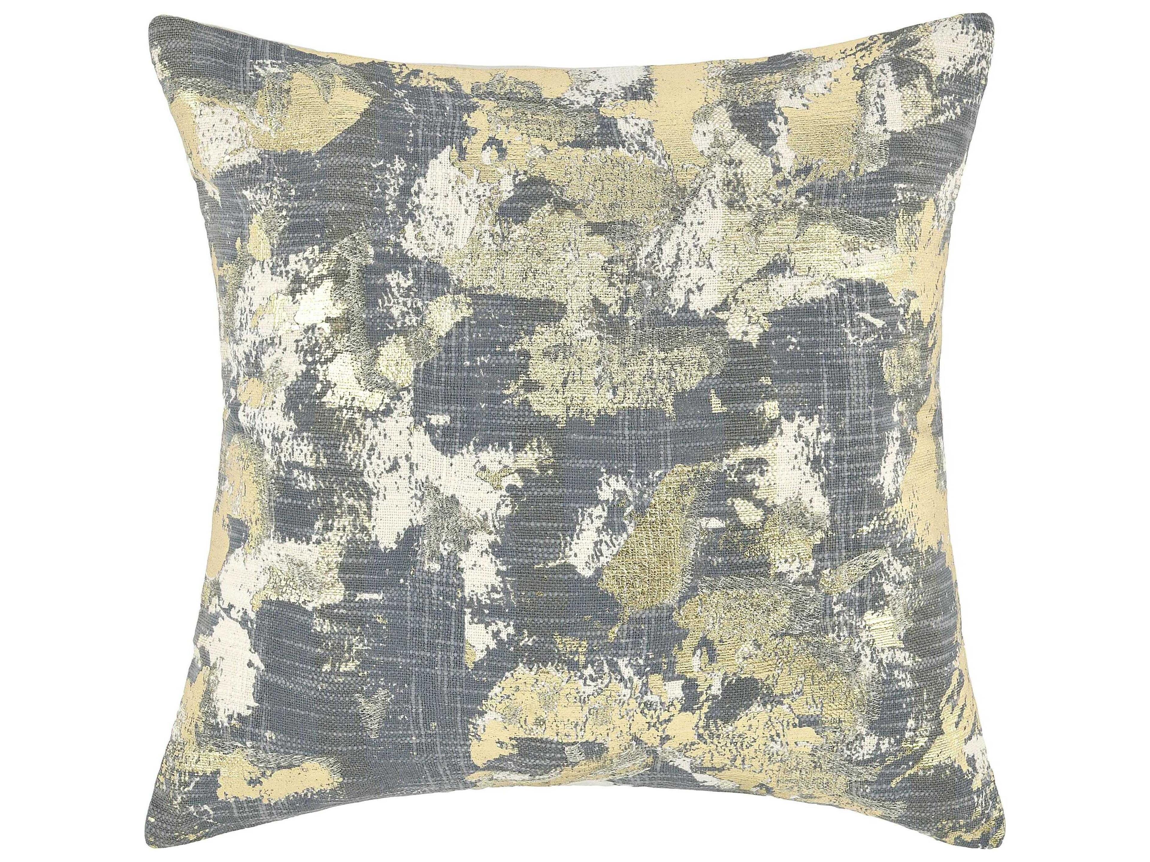 Villa by Classic Home Lucia Blue Multicolor Throw Pillow