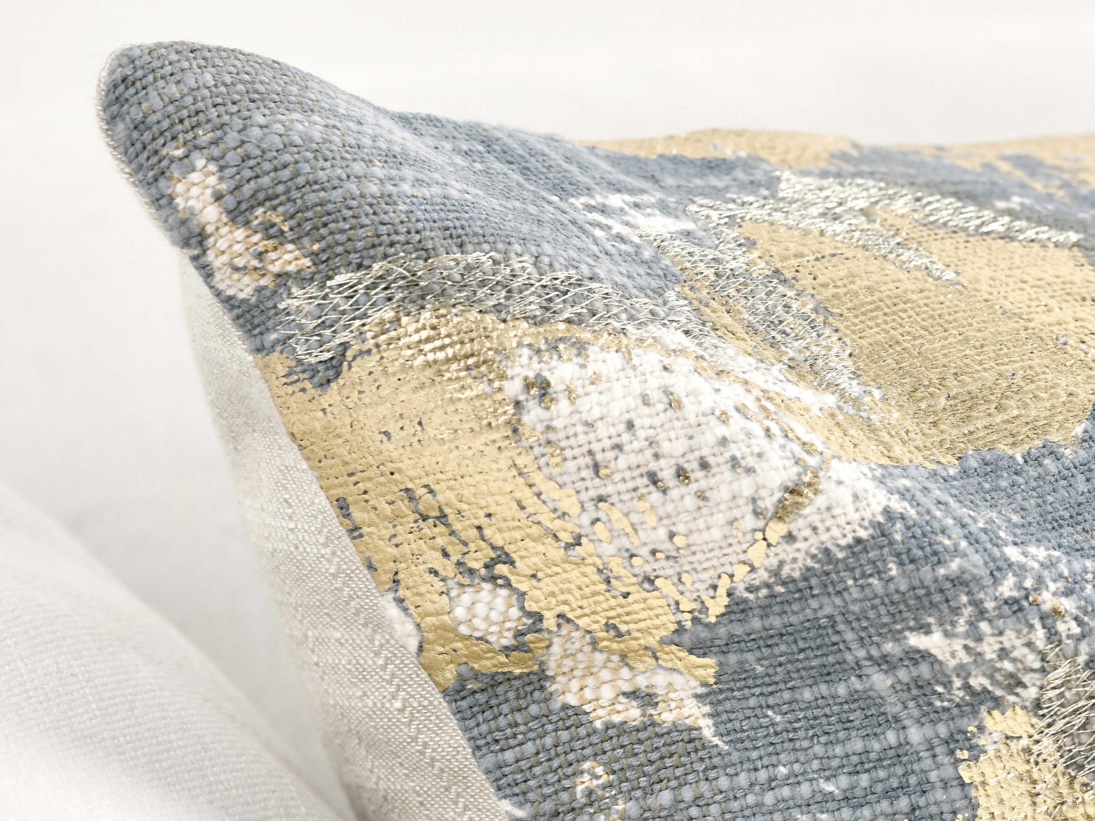 Villa by Classic Home Lucia Blue Multicolor Throw Pillow