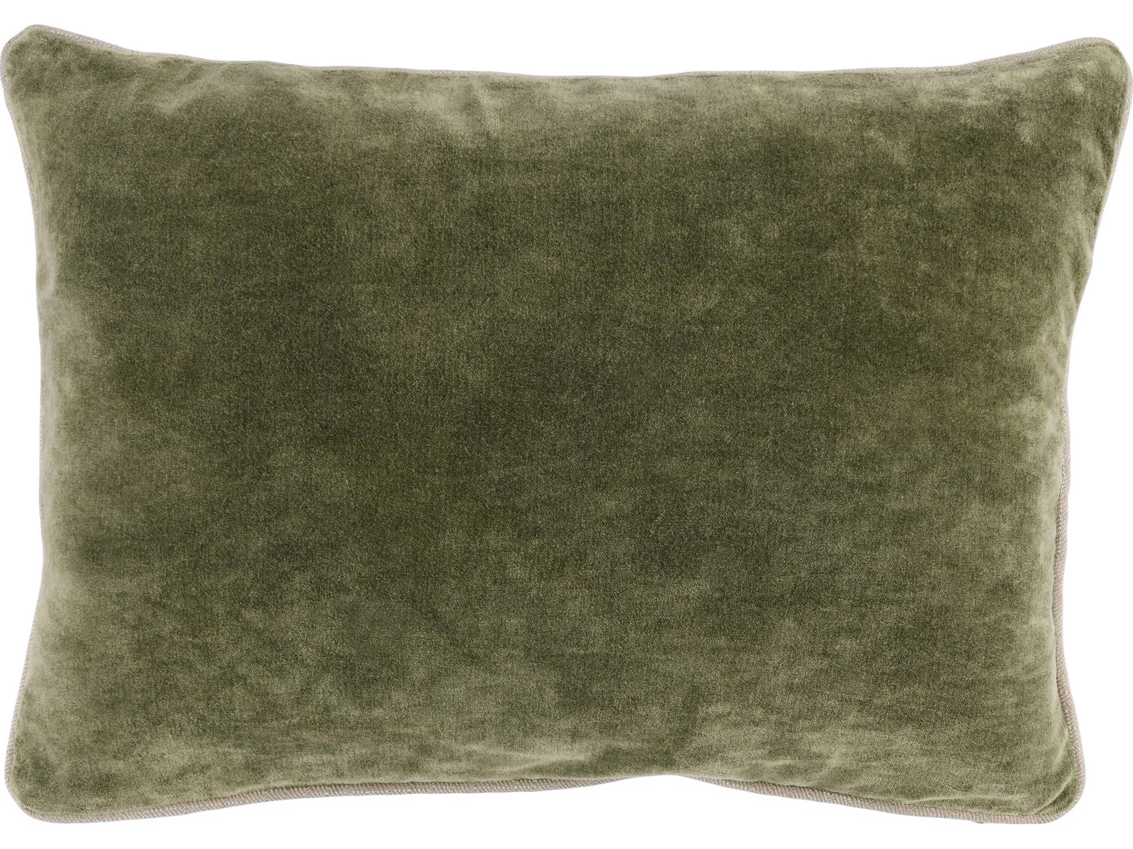 Harriet Moss Green Throw Pillow