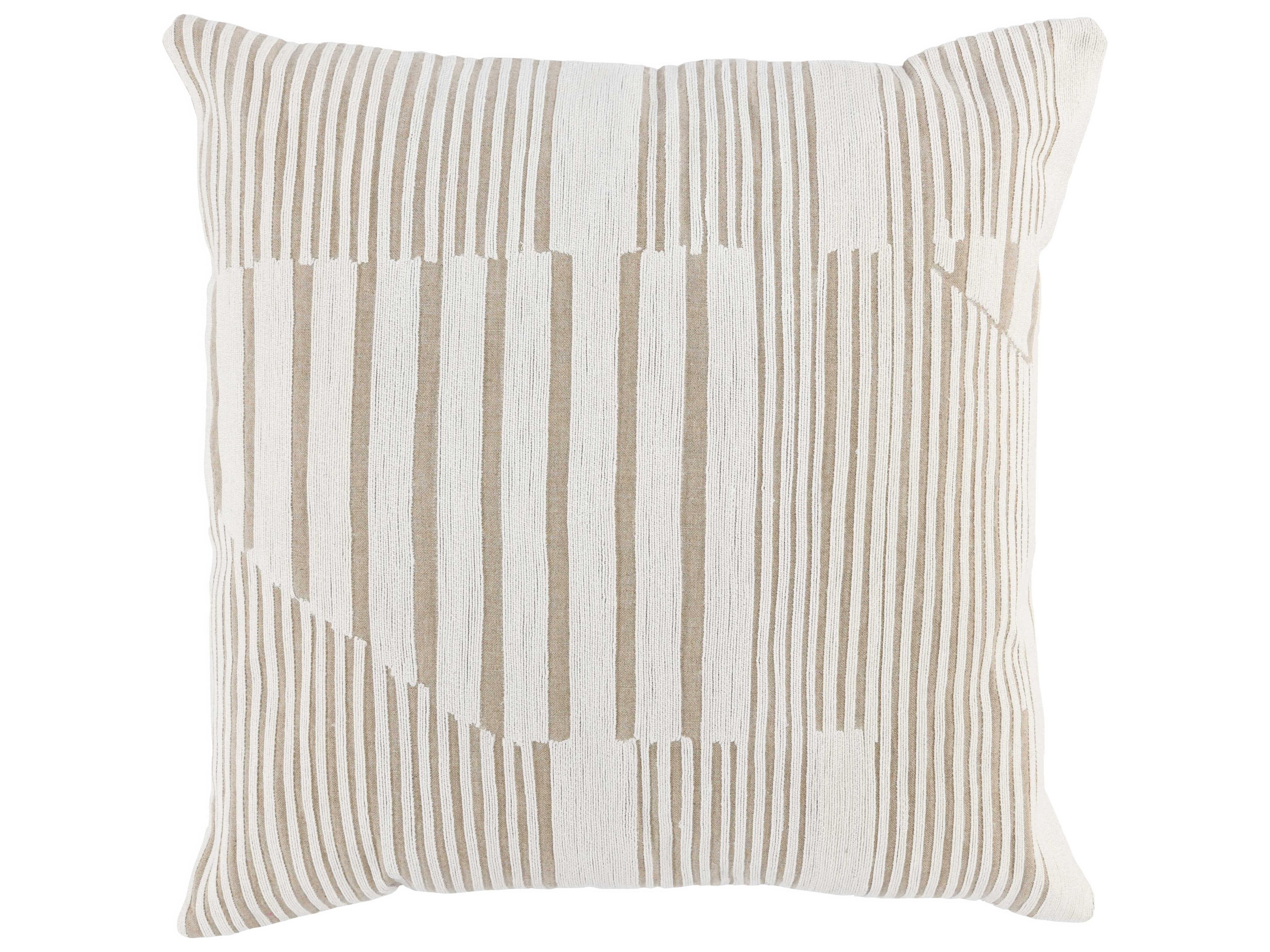 Charlotte Ivory Natural Throw Pillow