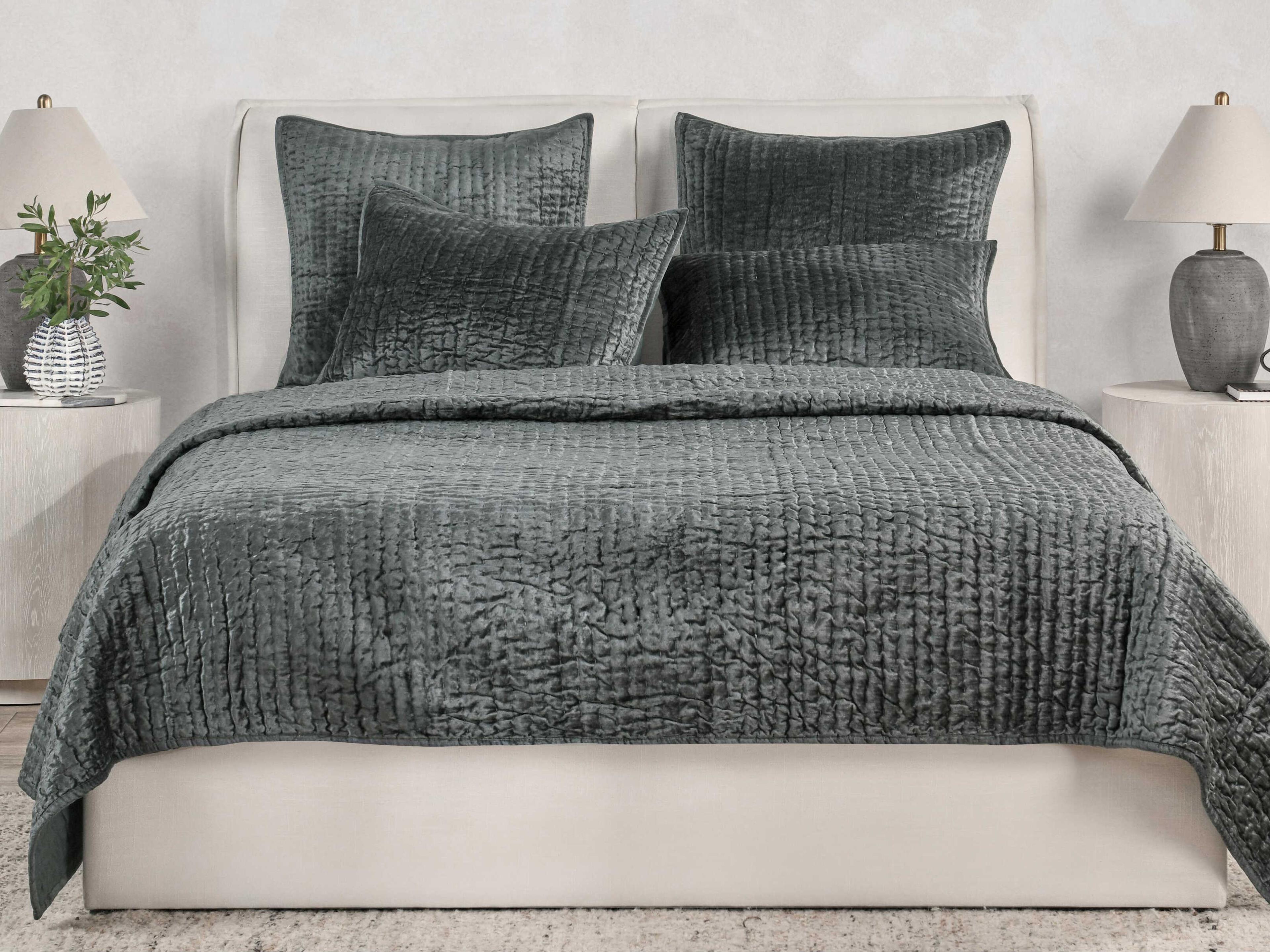 Villa by Classic Home Bari Bay Green Euro Sham