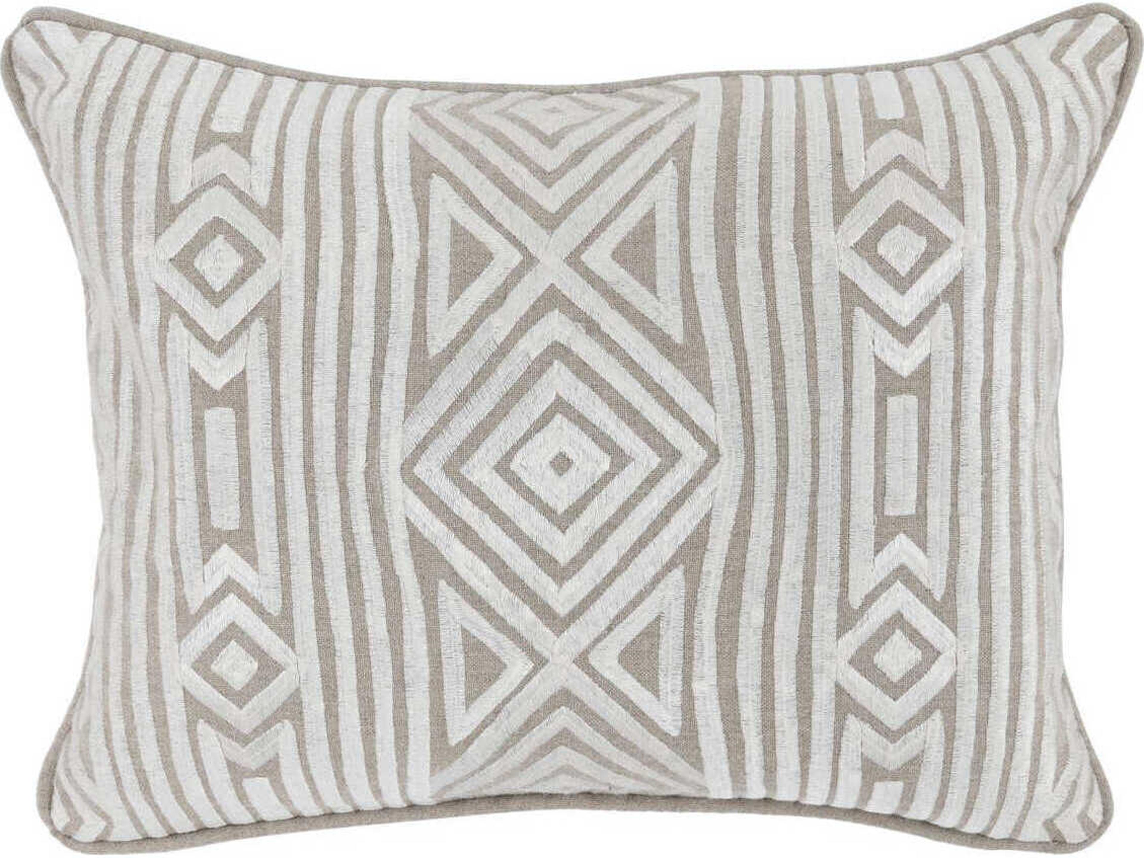 Adrie Ivory Throw Pillow