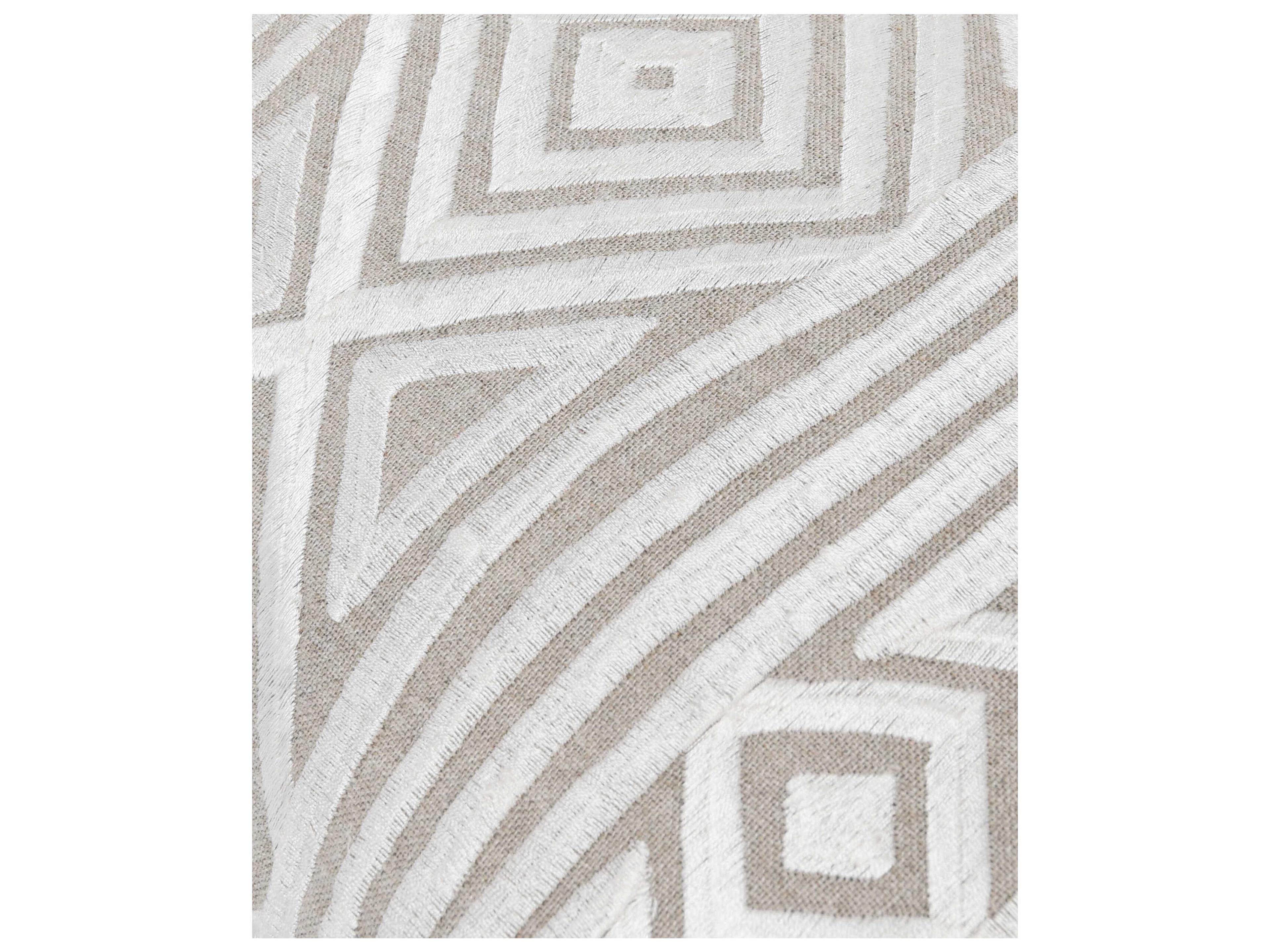 Villa by Classic Home Adrie Ivory Throw Pillow