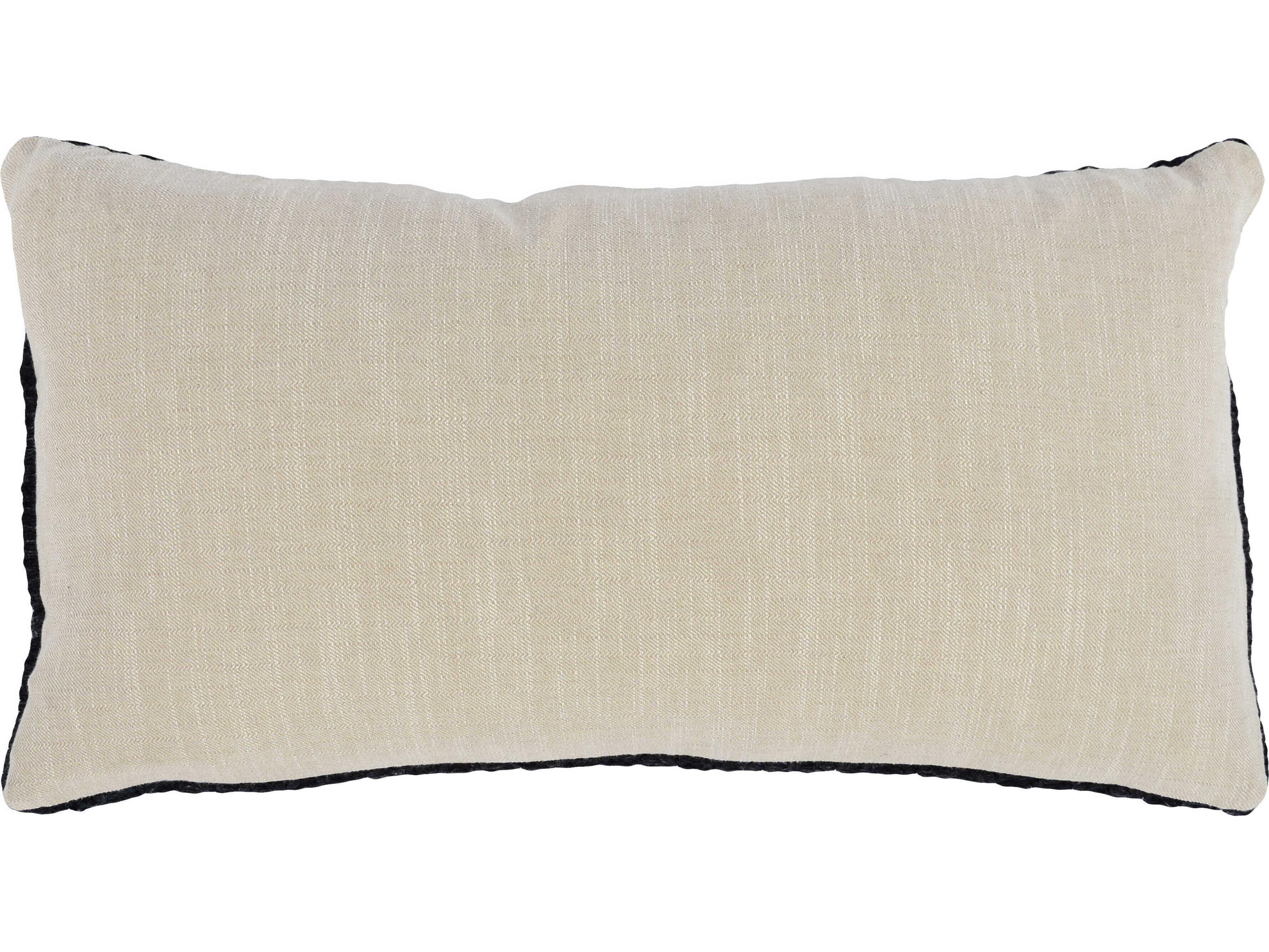 Villa by Classic Home Nakeya Black Throw Pillow