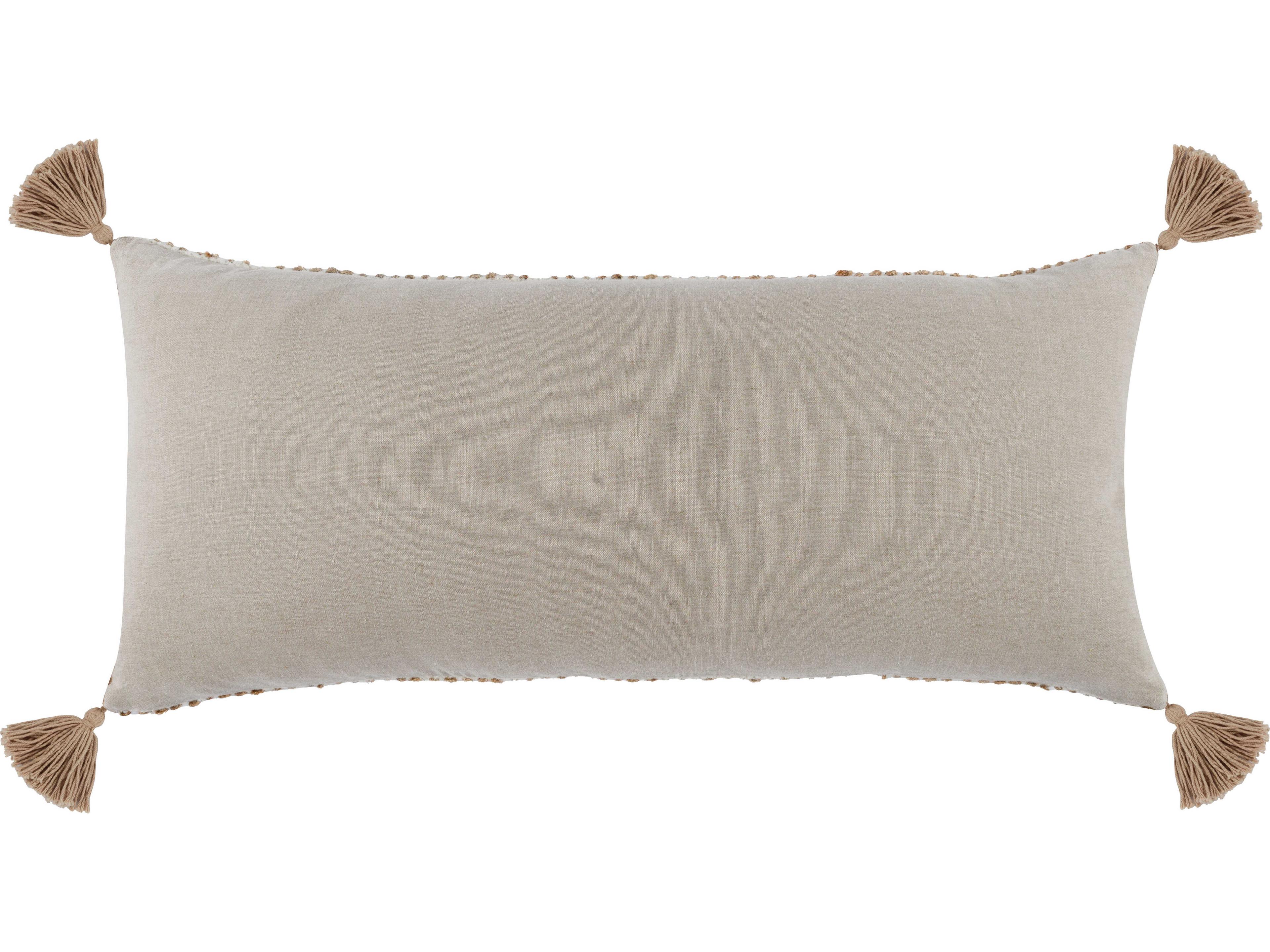 Villa by Classic Home Ferri Ivory Natural Throw Pillow