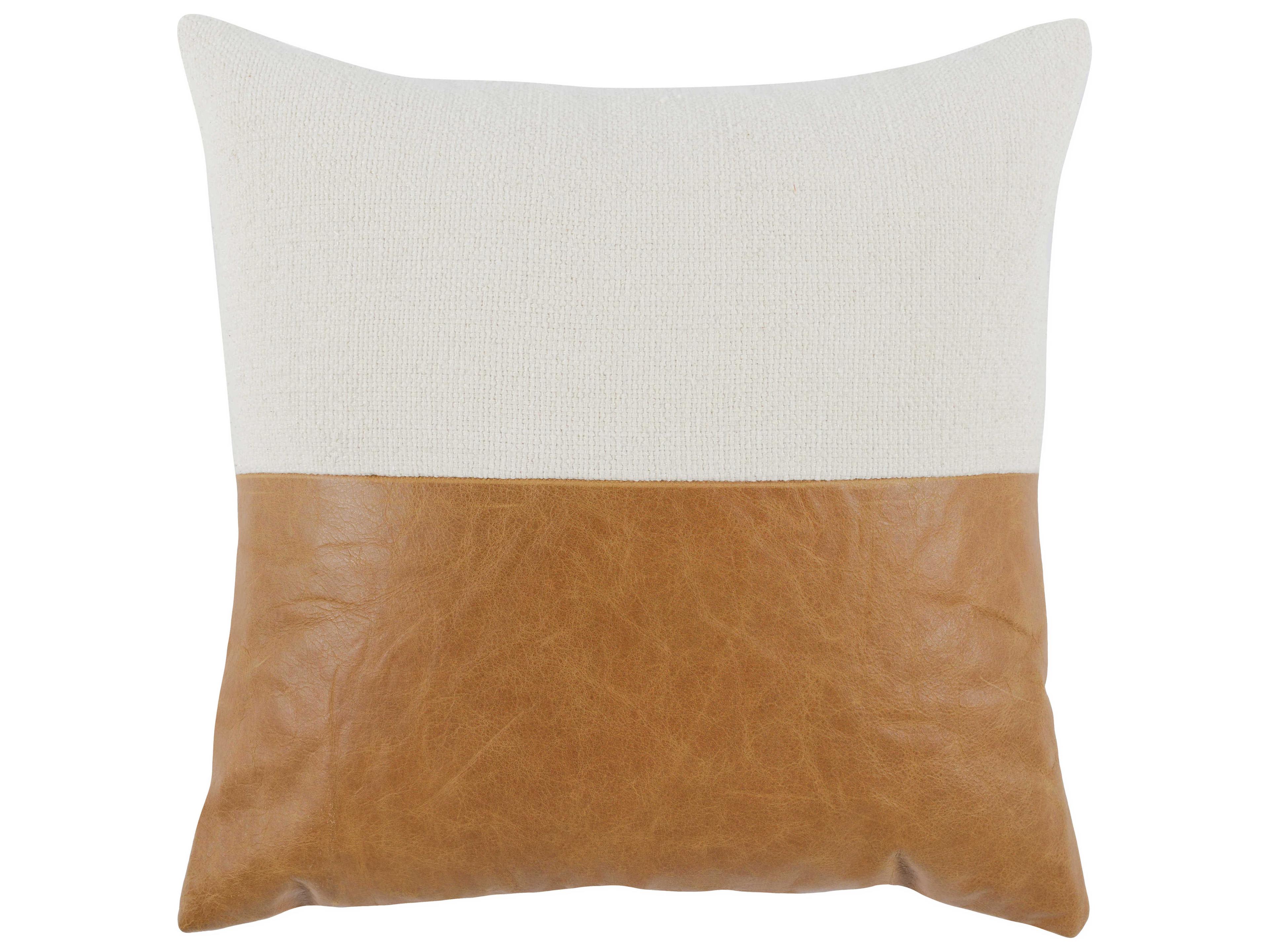 Yoli Ivory Chestnut Throw Pillow