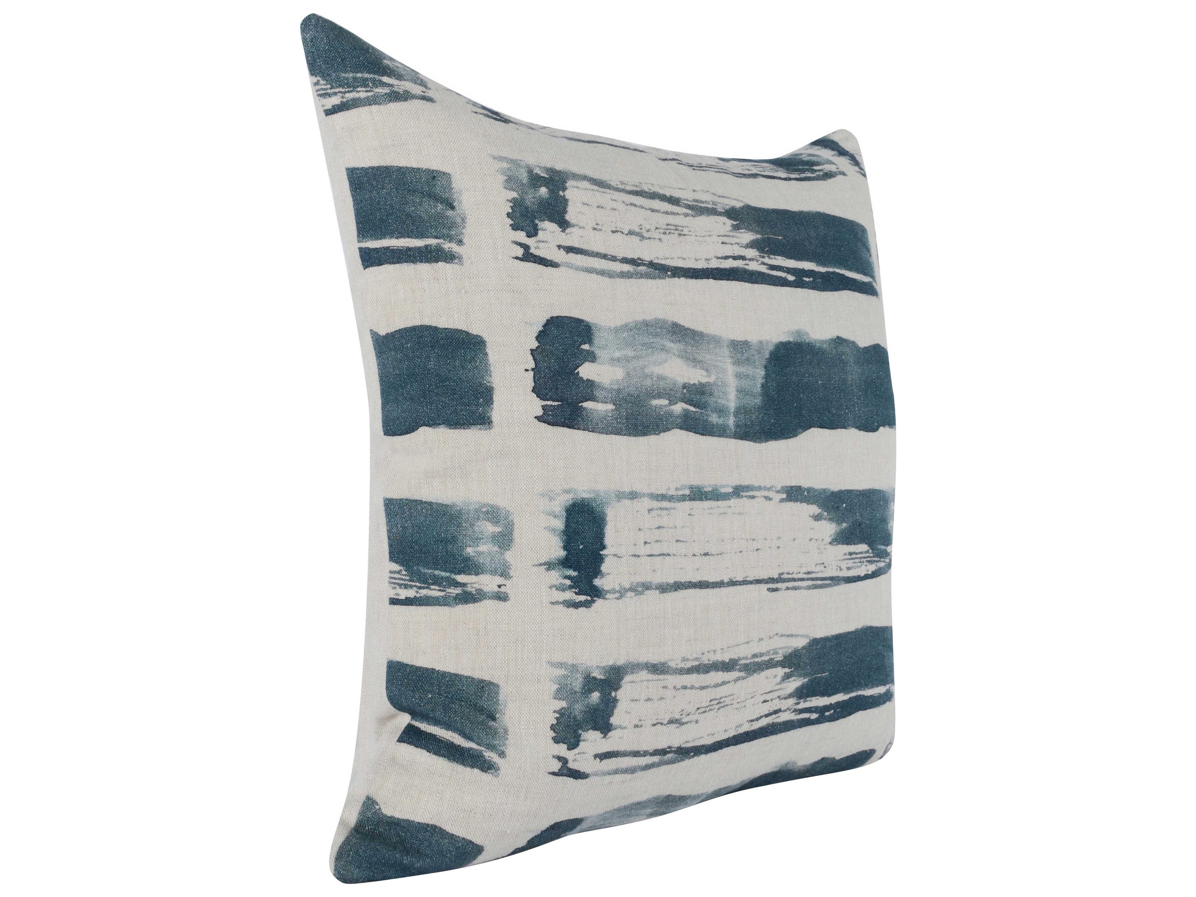 Villa by Classic Home Pacifica Blue Throw Pillow