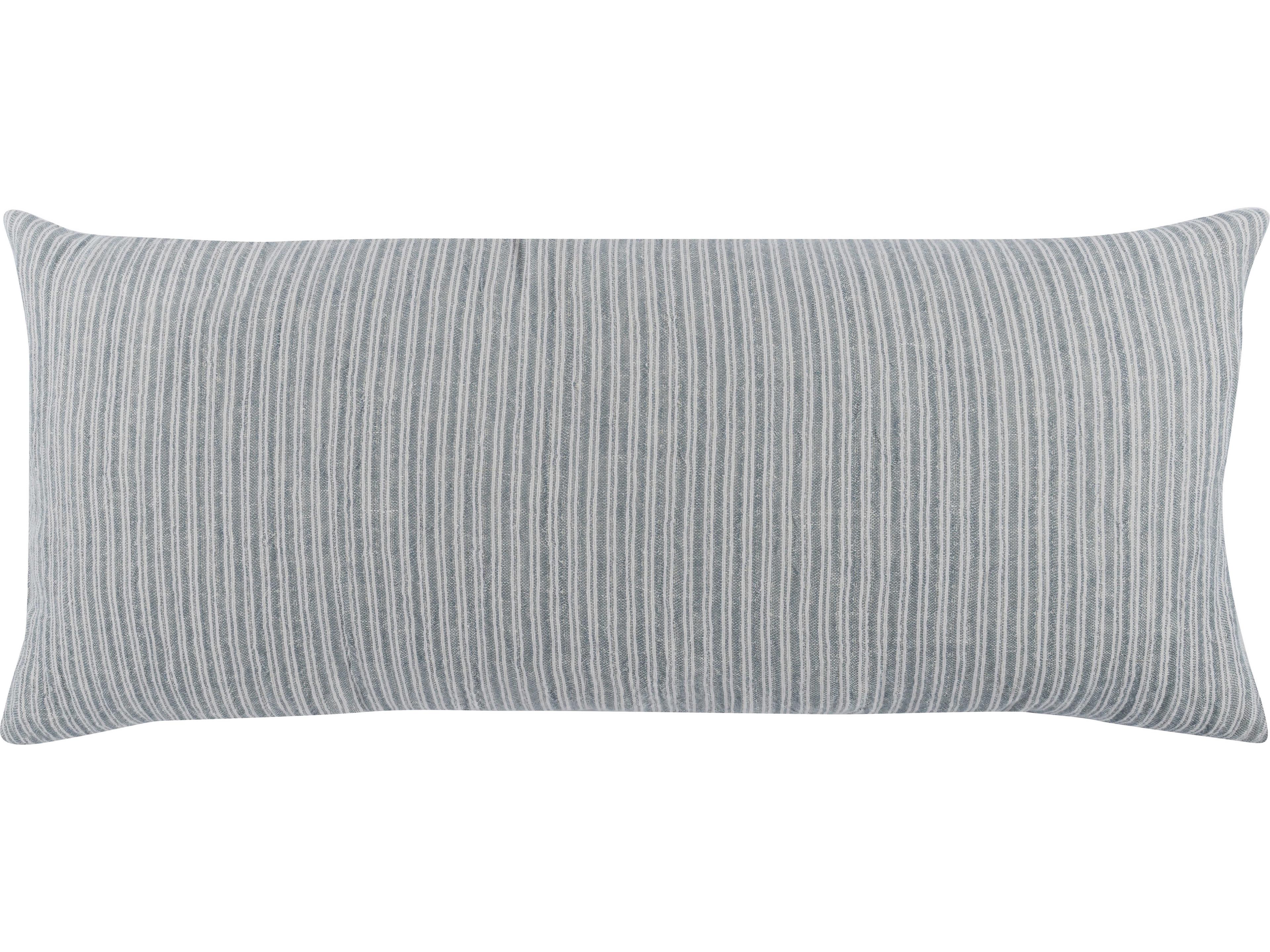 Camille Ash Blue Throw Pillow