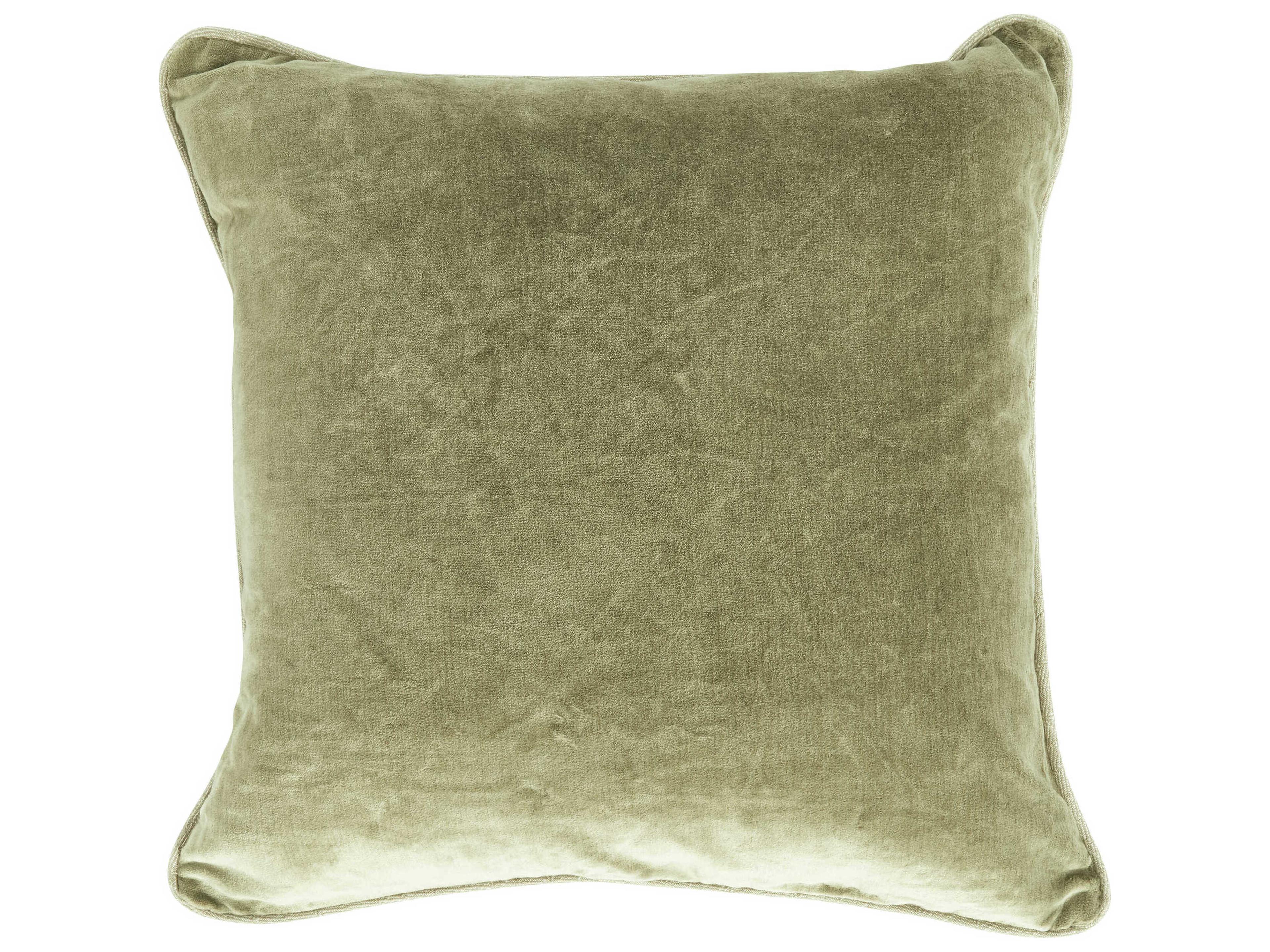 Villa by Classic Home Harriet Moss Green Throw Pillow