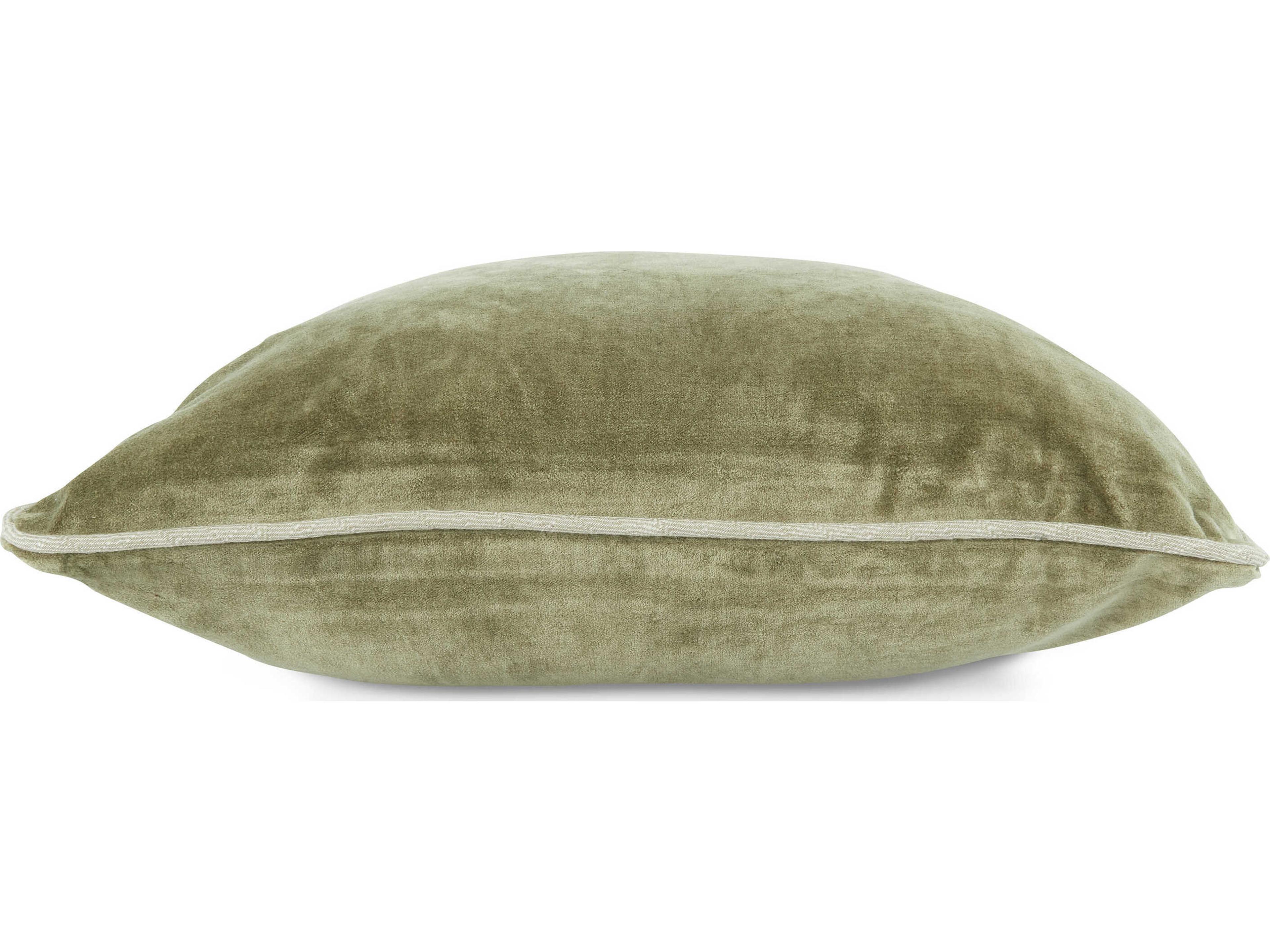 Villa by Classic Home Harriet Moss Green Throw Pillow