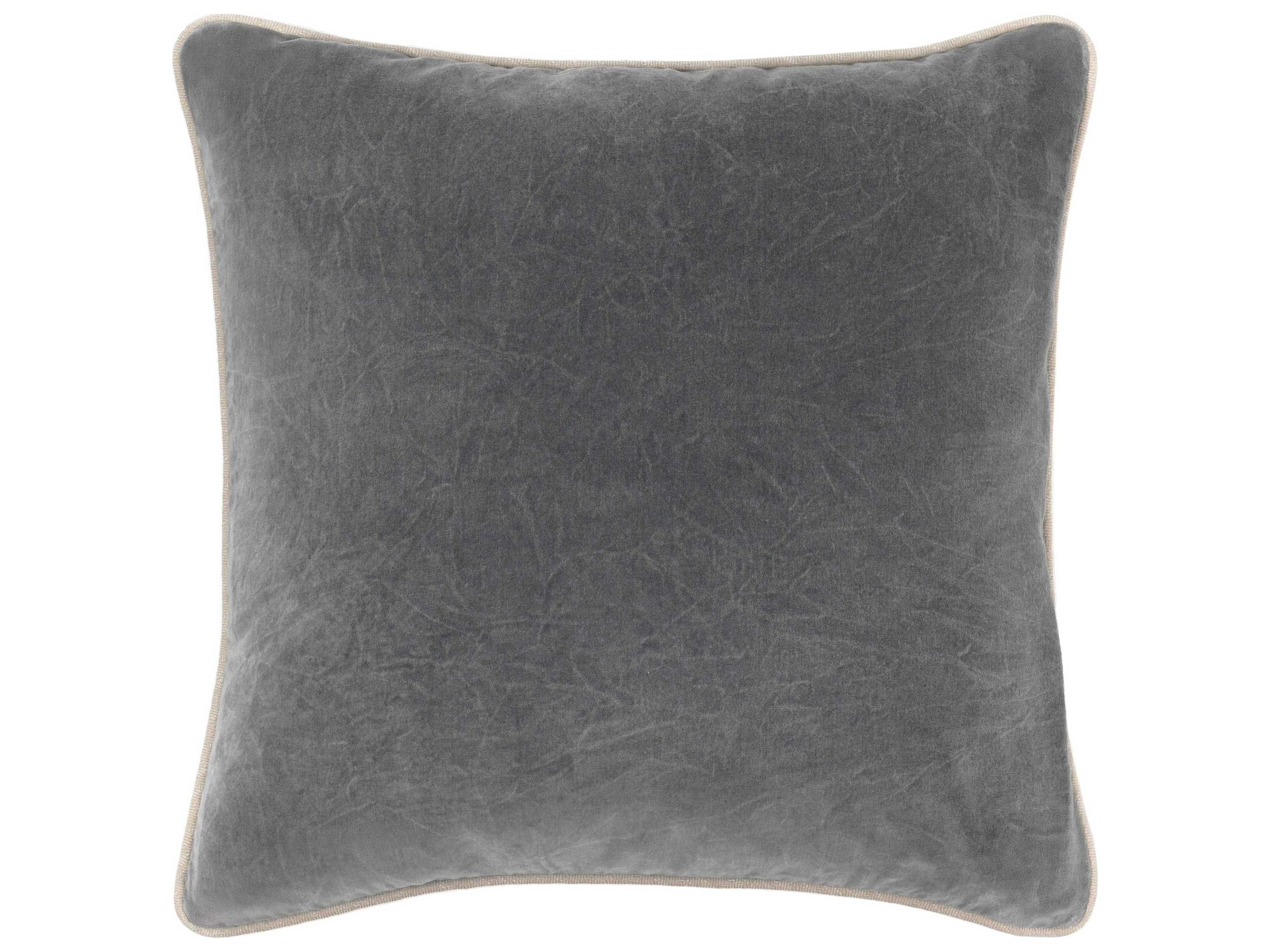 Heirloom Dark Grey Throw Pillow