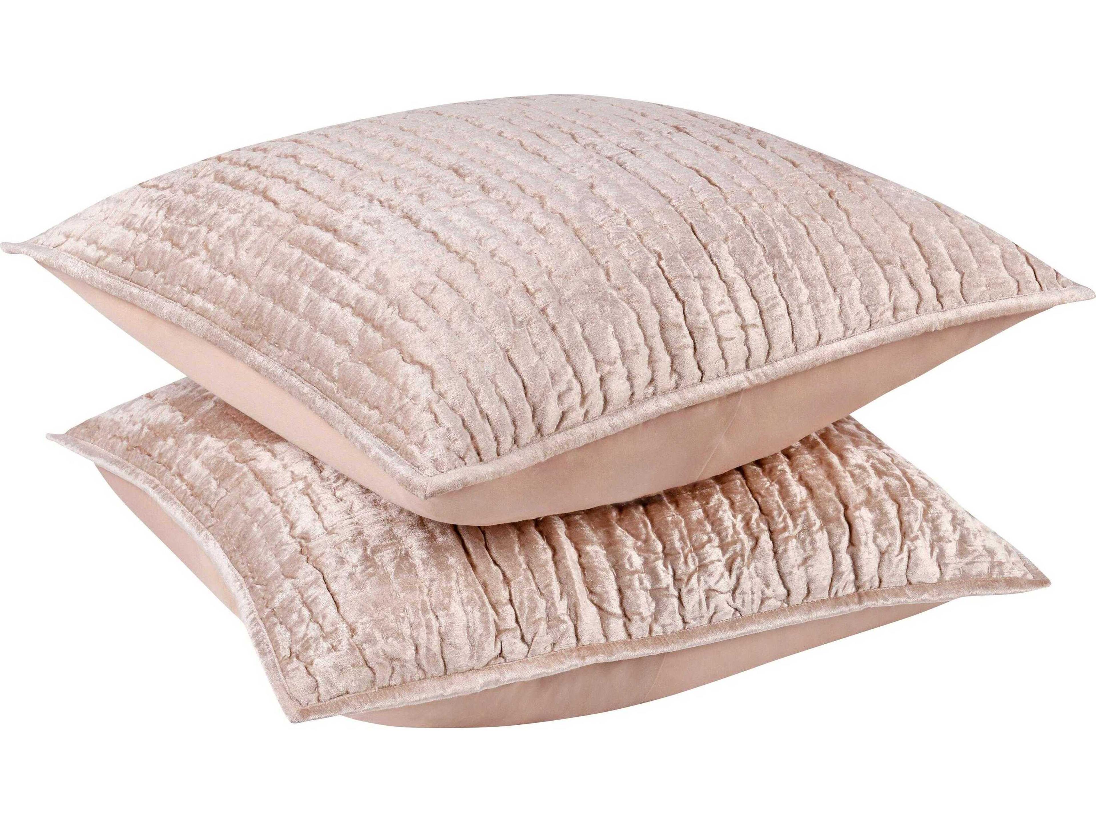 Villa by Classic Home Bari Bliss Pink Euro Sham