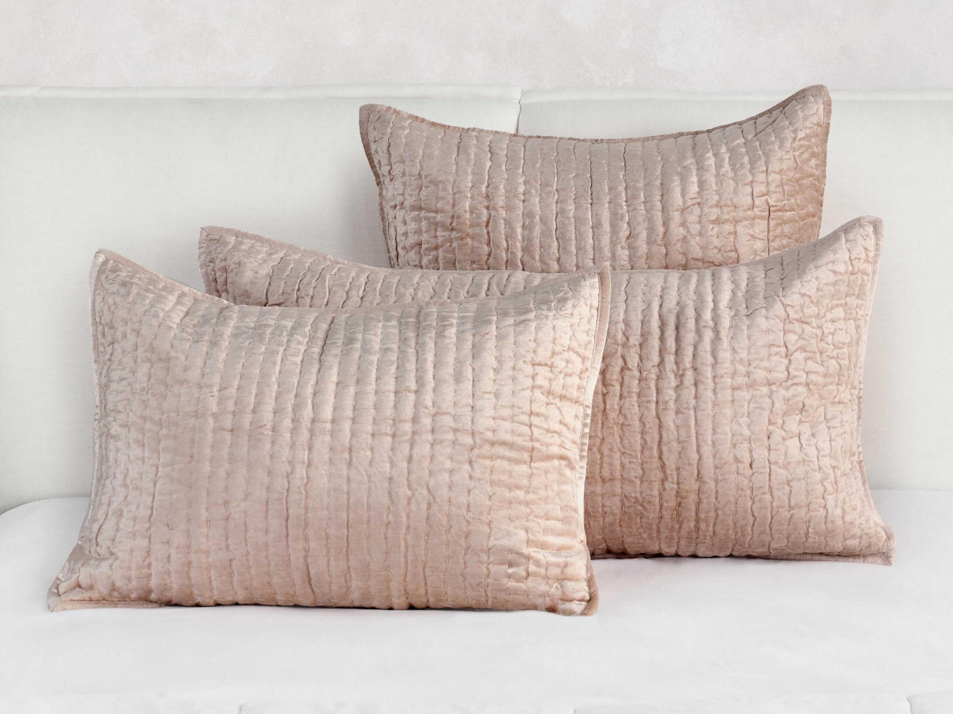 Villa by Classic Home Bari Bliss Pink Euro Sham