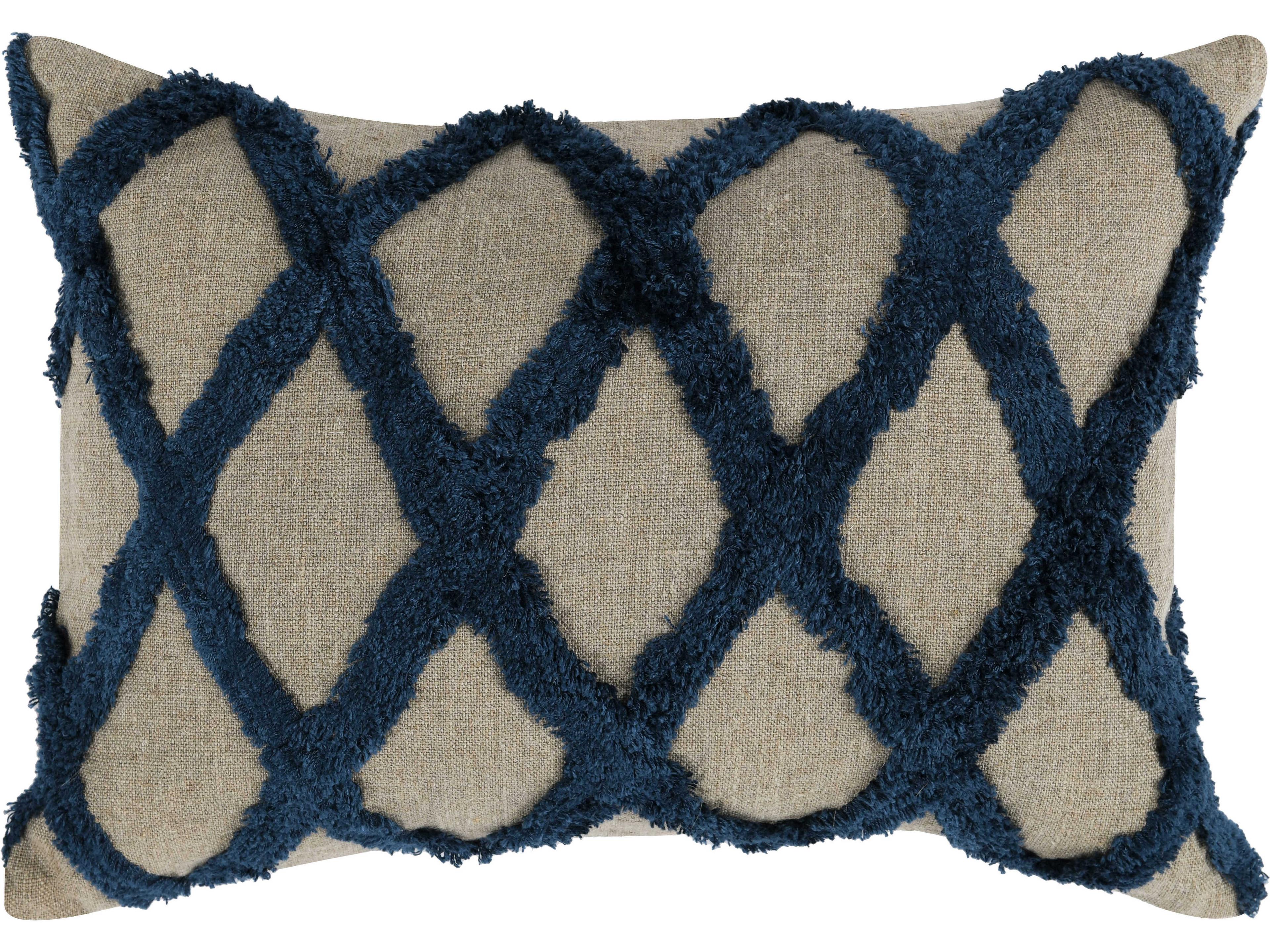 Evangeline Blue Throw Pillow