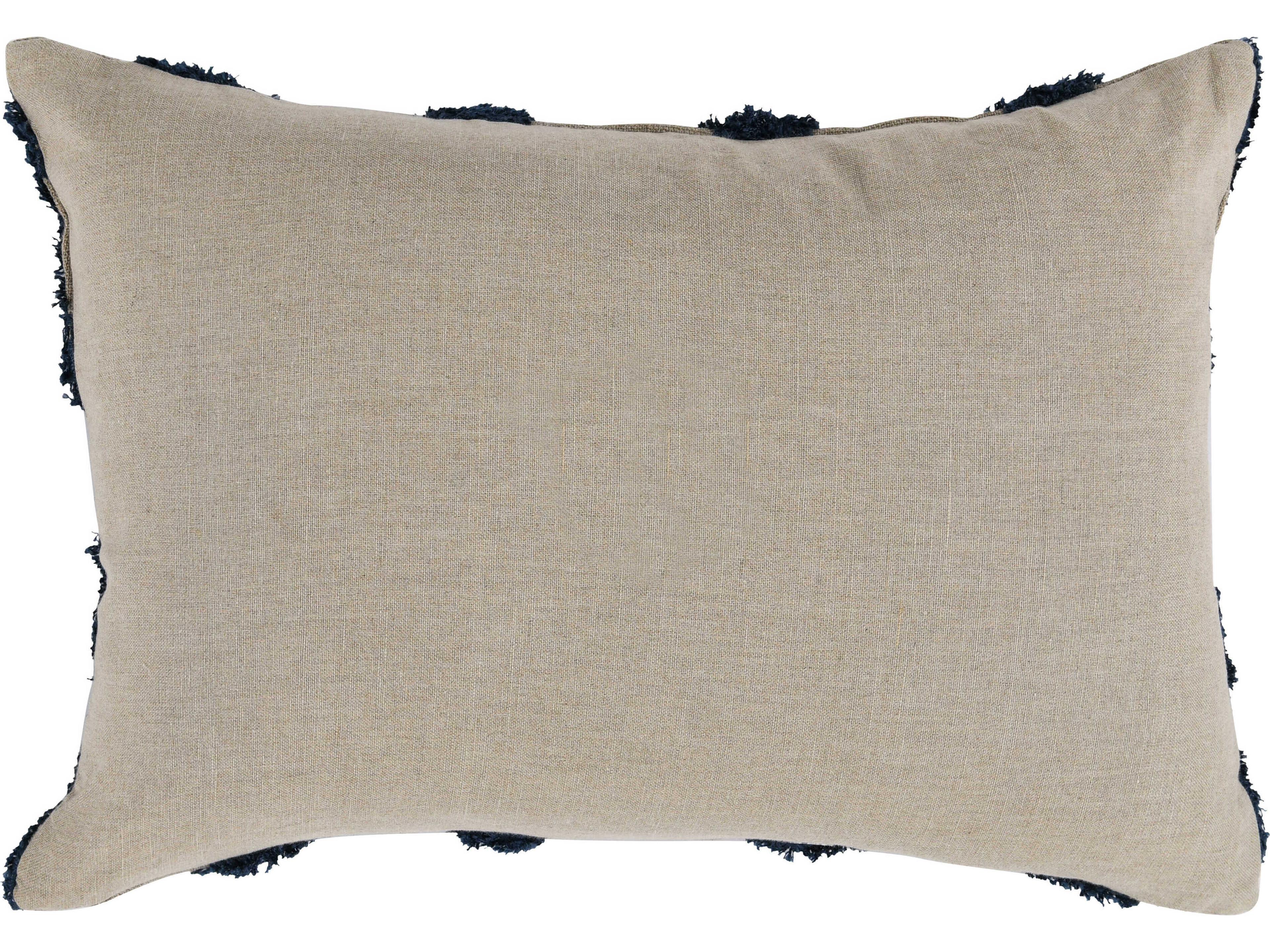Villa by Classic Home Evangeline Blue Throw Pillow