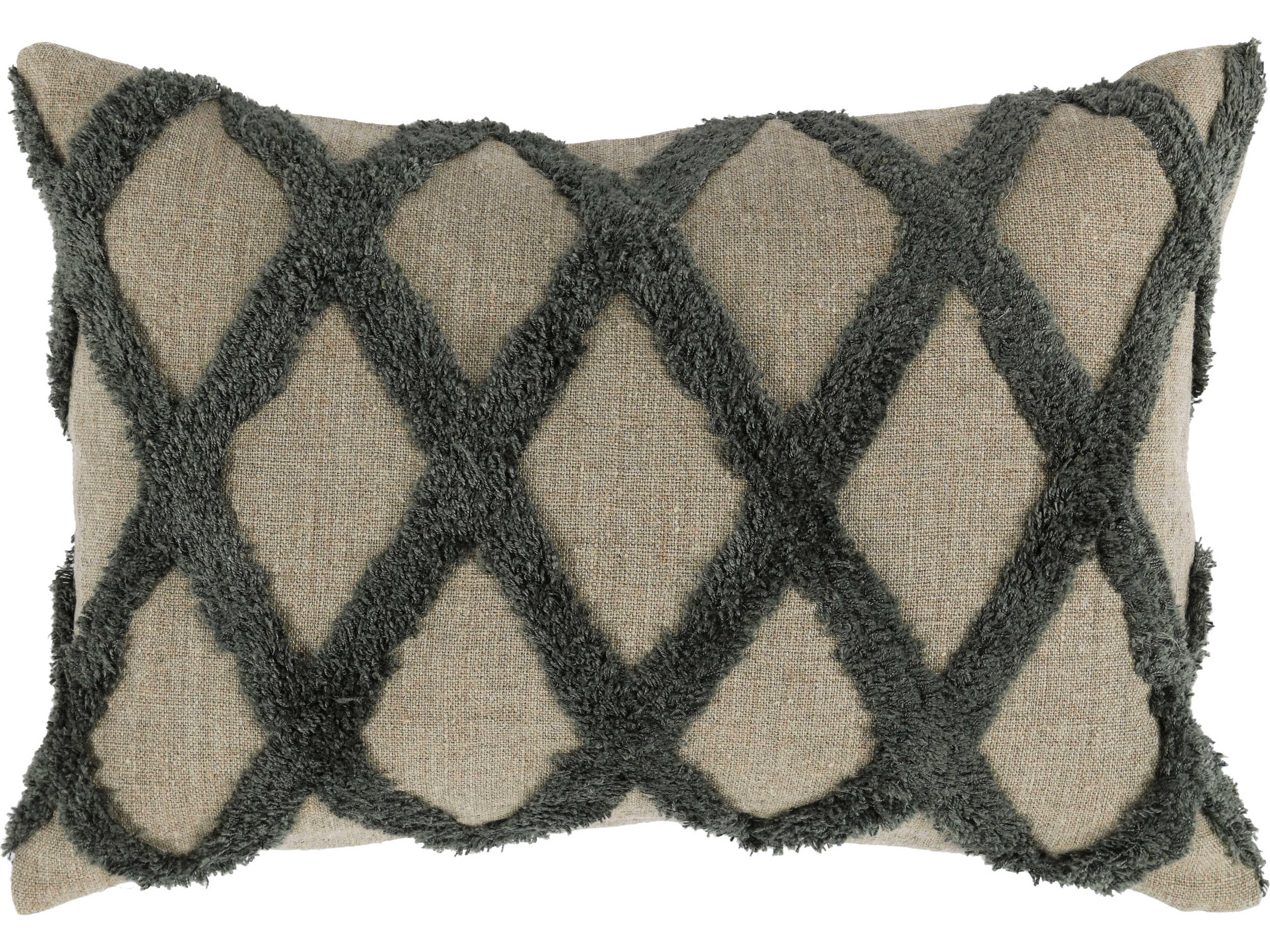 Evangeline Green Throw Pillow