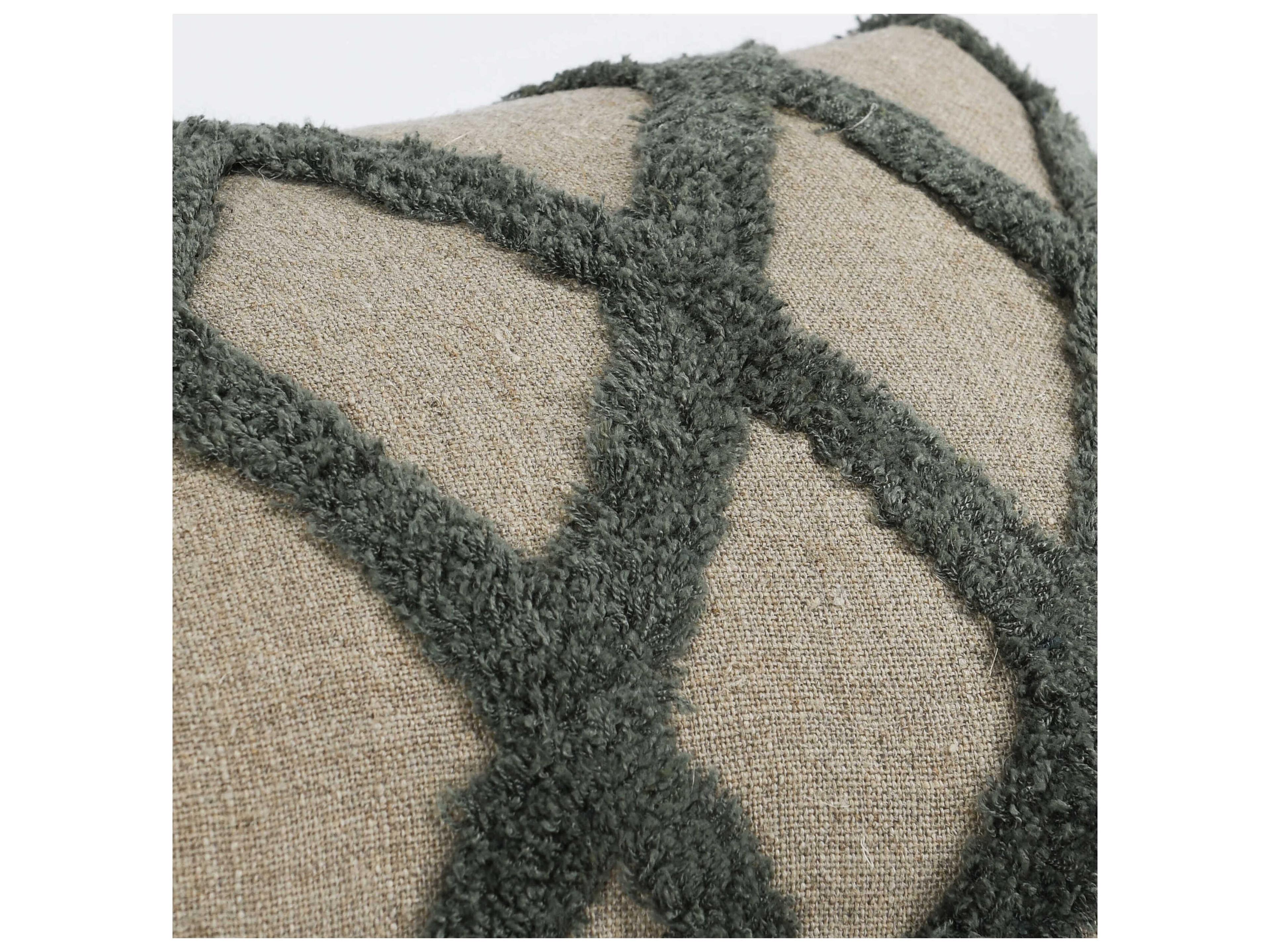 Villa by Classic Home Evangeline Green Throw Pillow