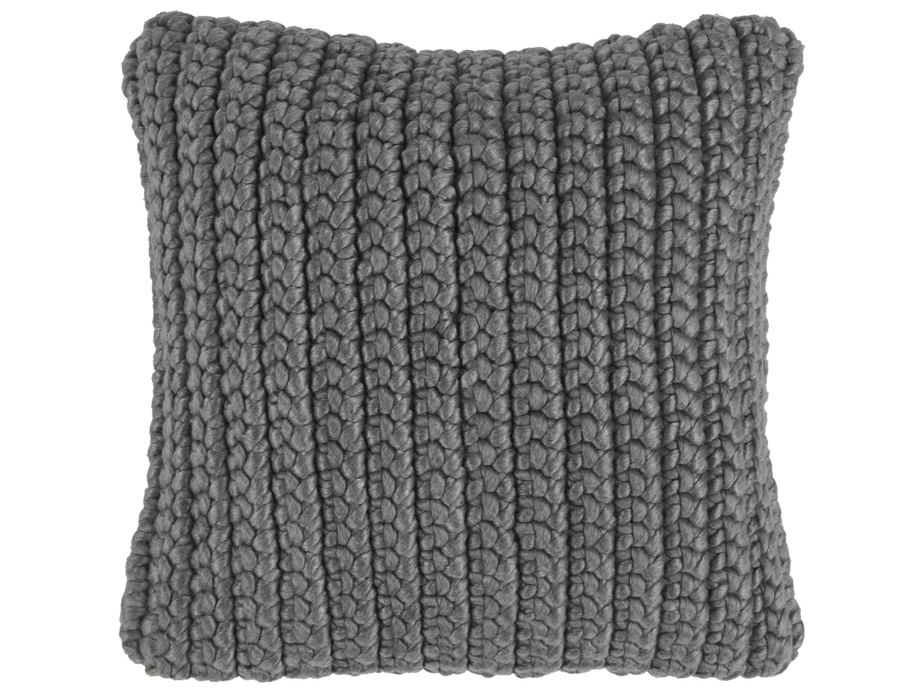 Villa by Classic Home Lanai Gray Throw Pillow