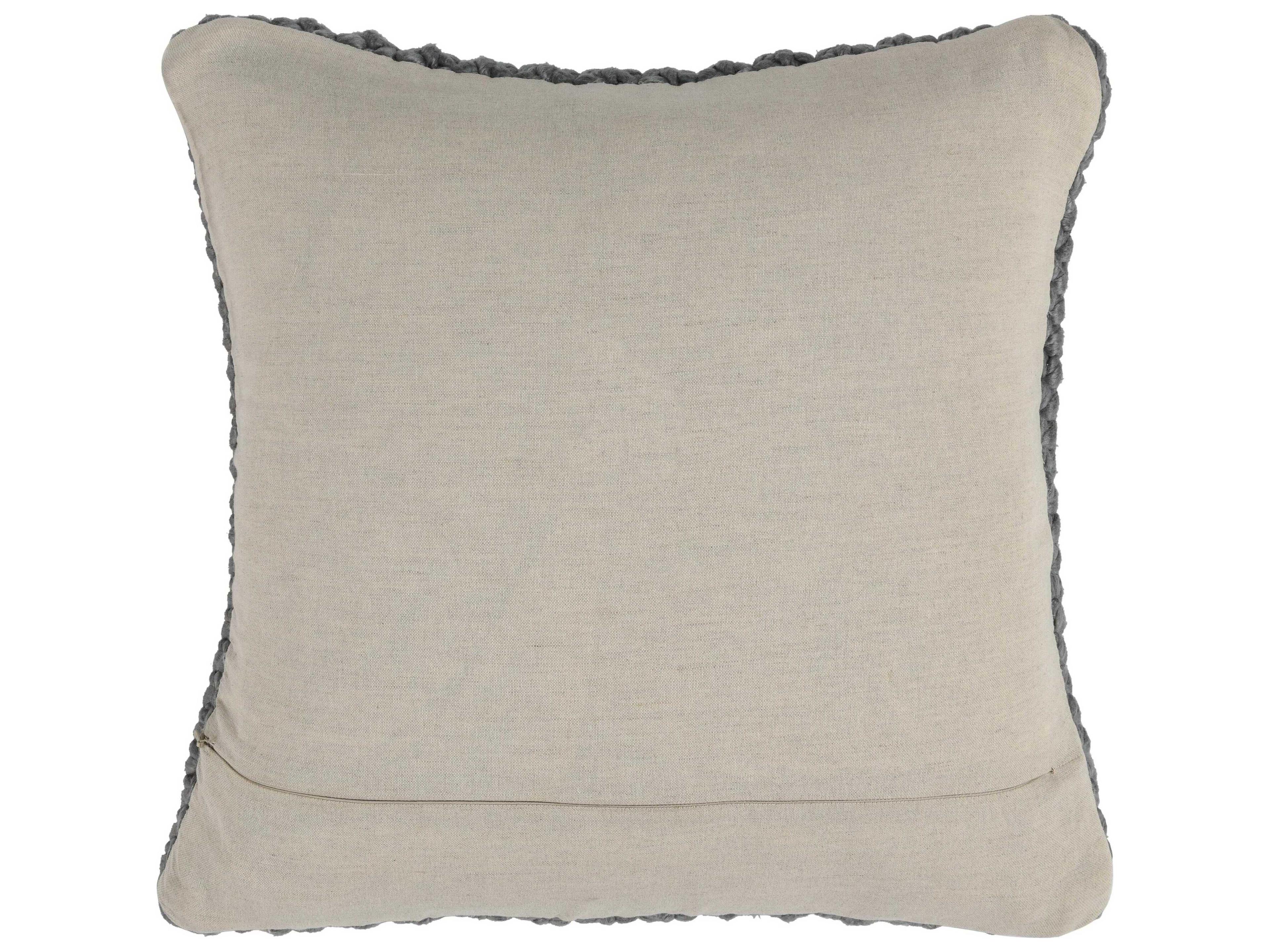 Villa by Classic Home Lanai Gray Throw Pillow