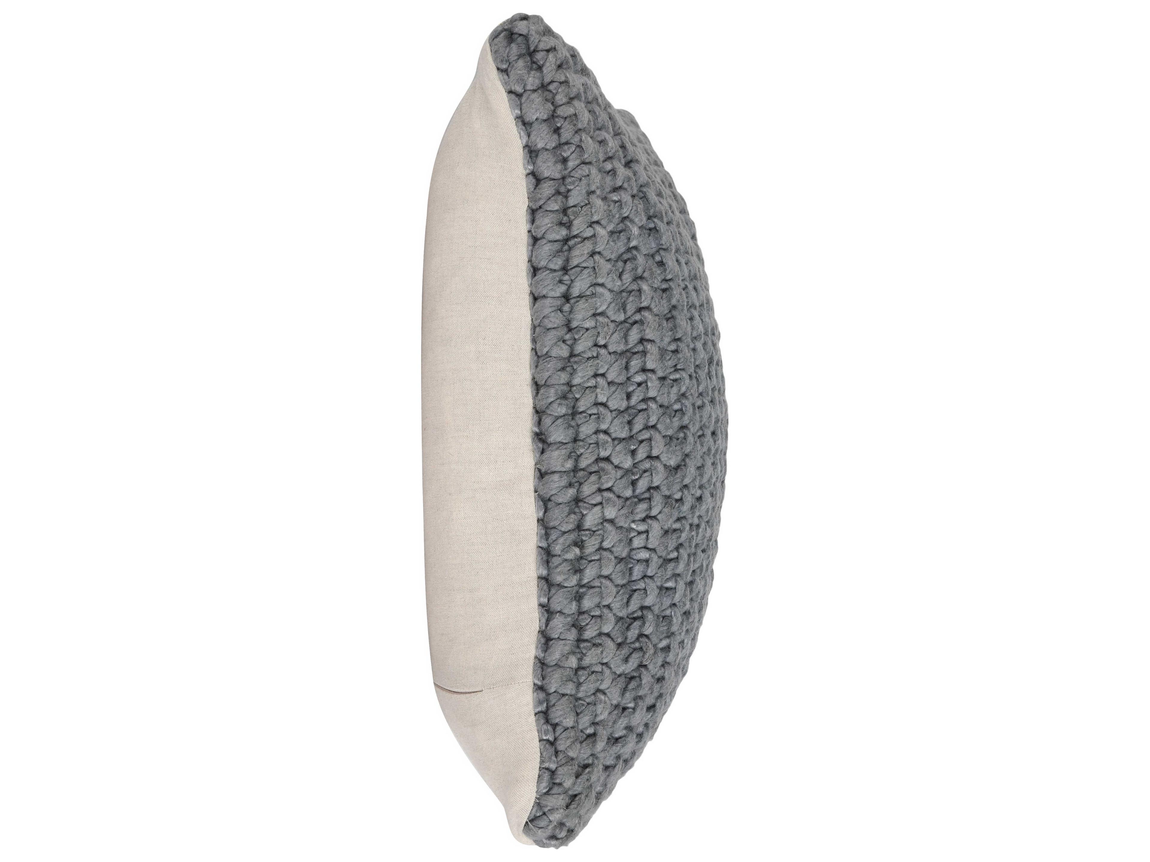 Villa by Classic Home Lanai Gray Throw Pillow