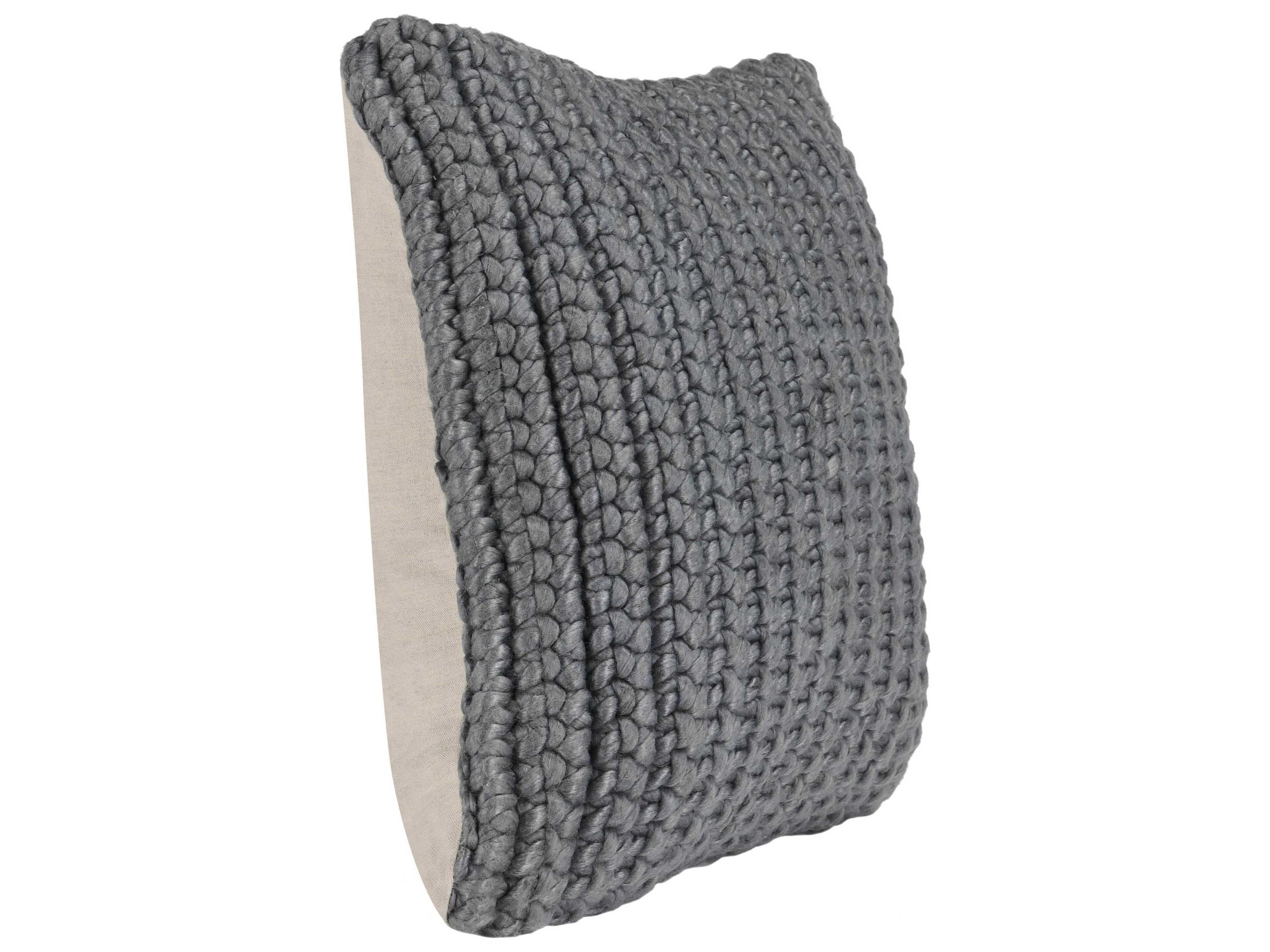 Villa by Classic Home Lanai Gray Throw Pillow