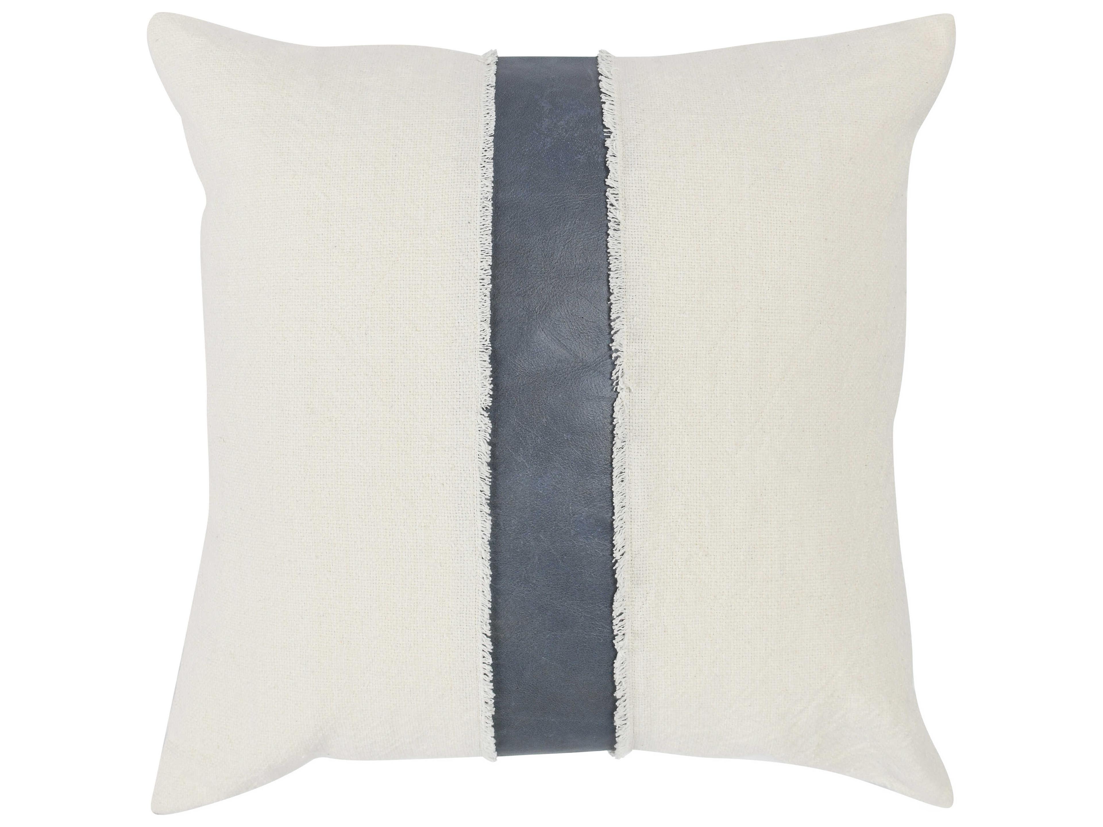 Steam Blue Ivory Throw Pillow