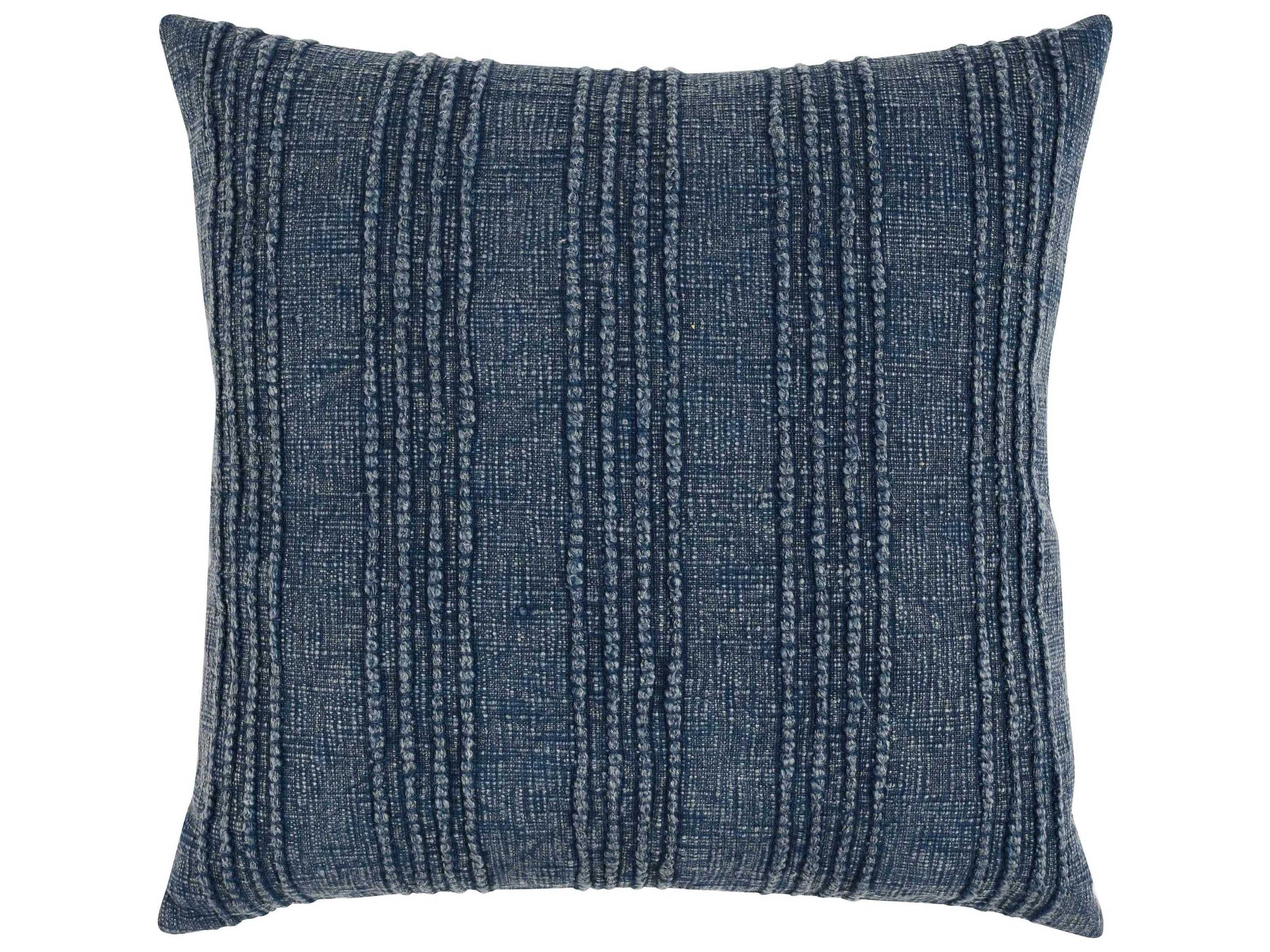 Hannah Navy Blue Throw Pillow