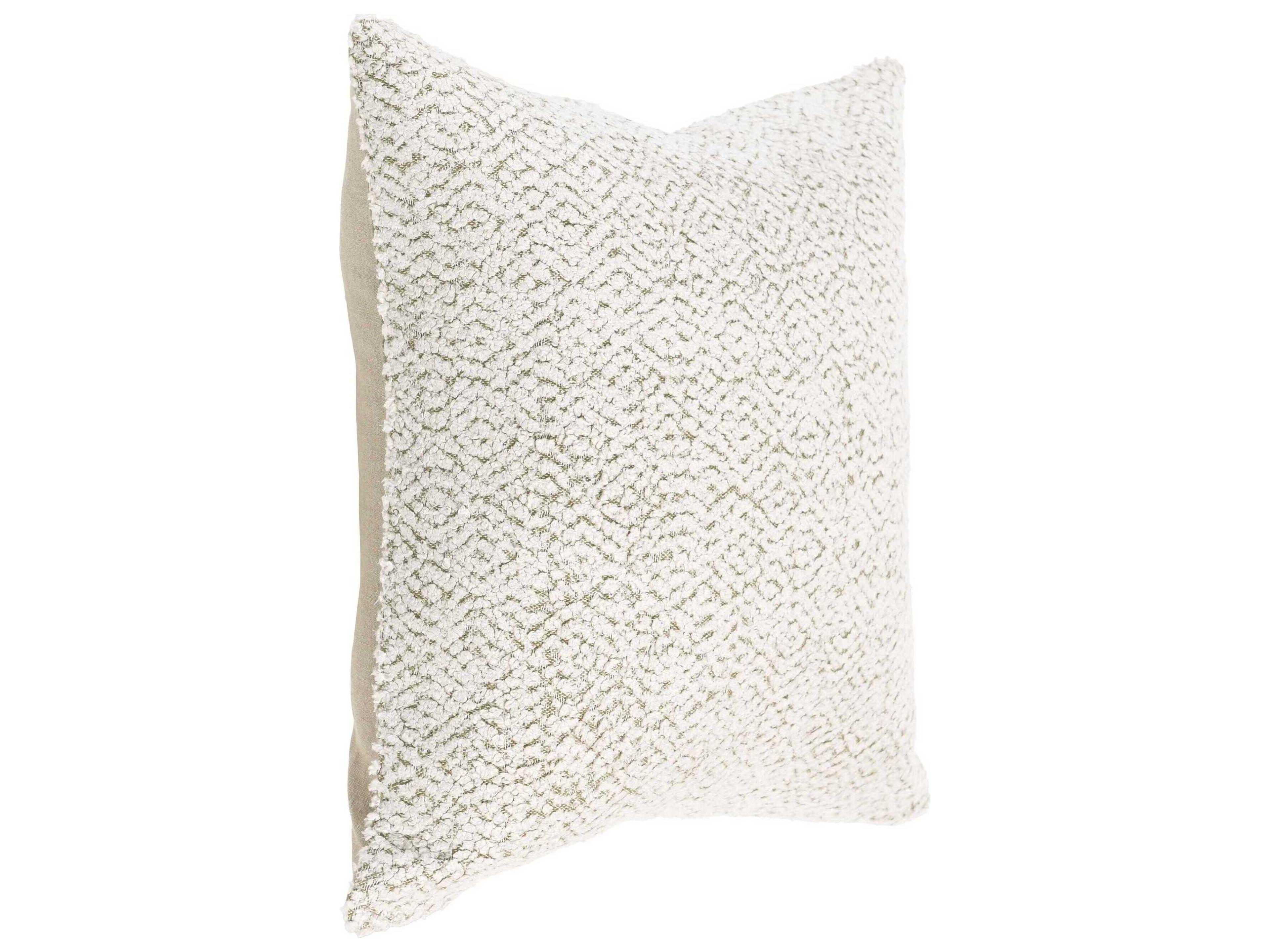Villa by Classic Home Maris Ivory Throw Pillow