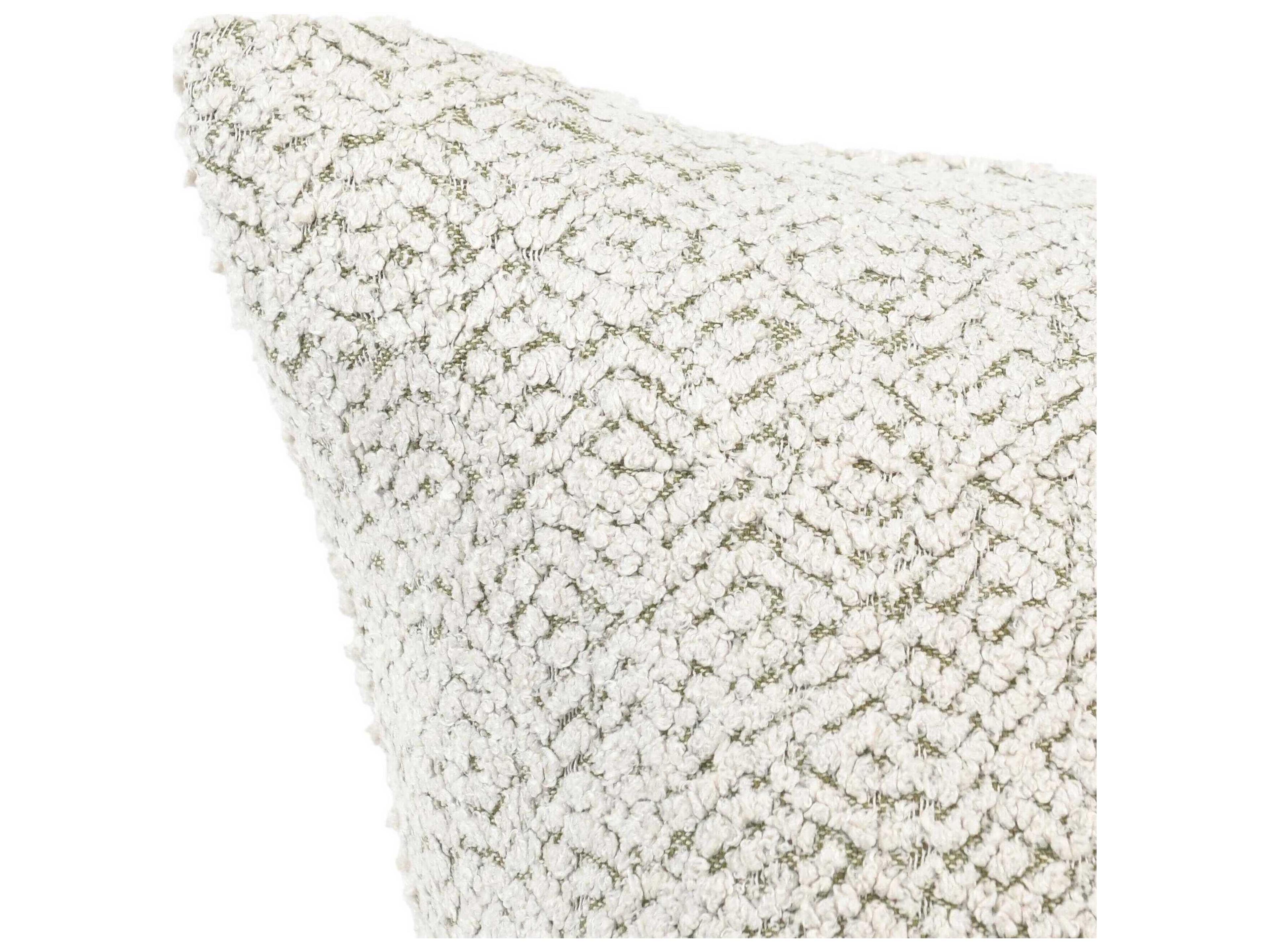 Villa by Classic Home Maris Ivory Throw Pillow