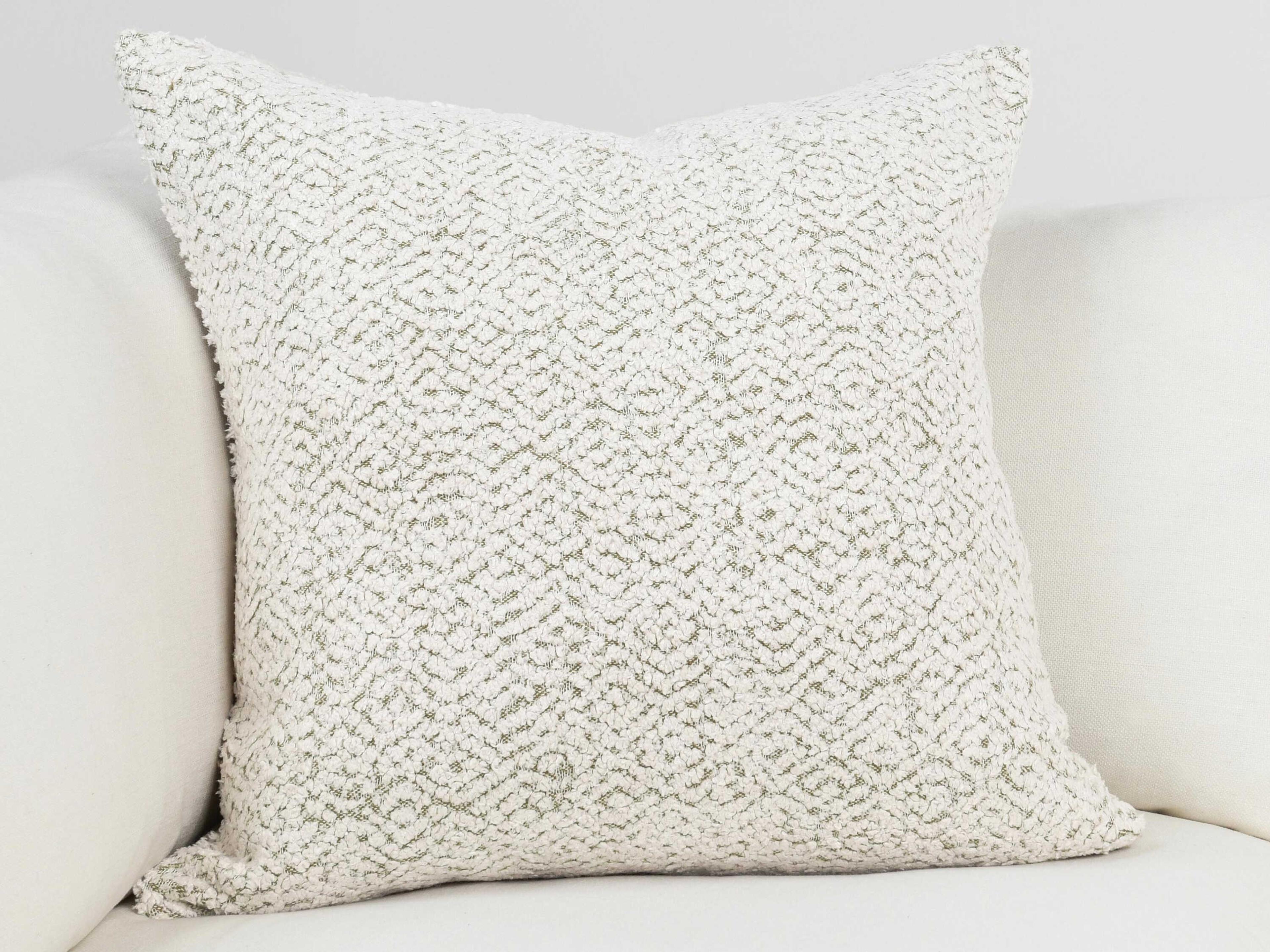 Villa by Classic Home Maris Ivory Throw Pillow