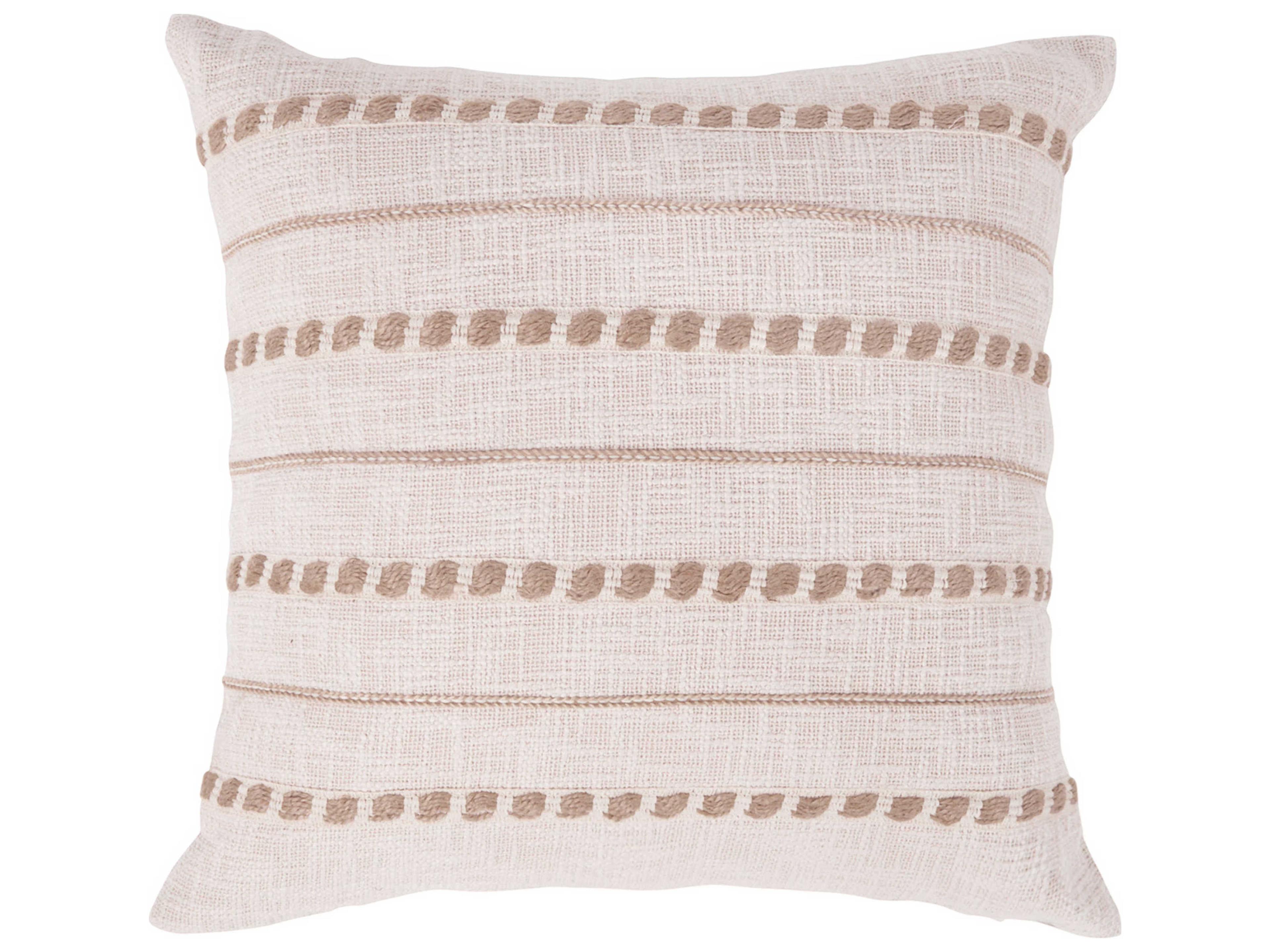 Lago Natural Ivory Throw Pillow