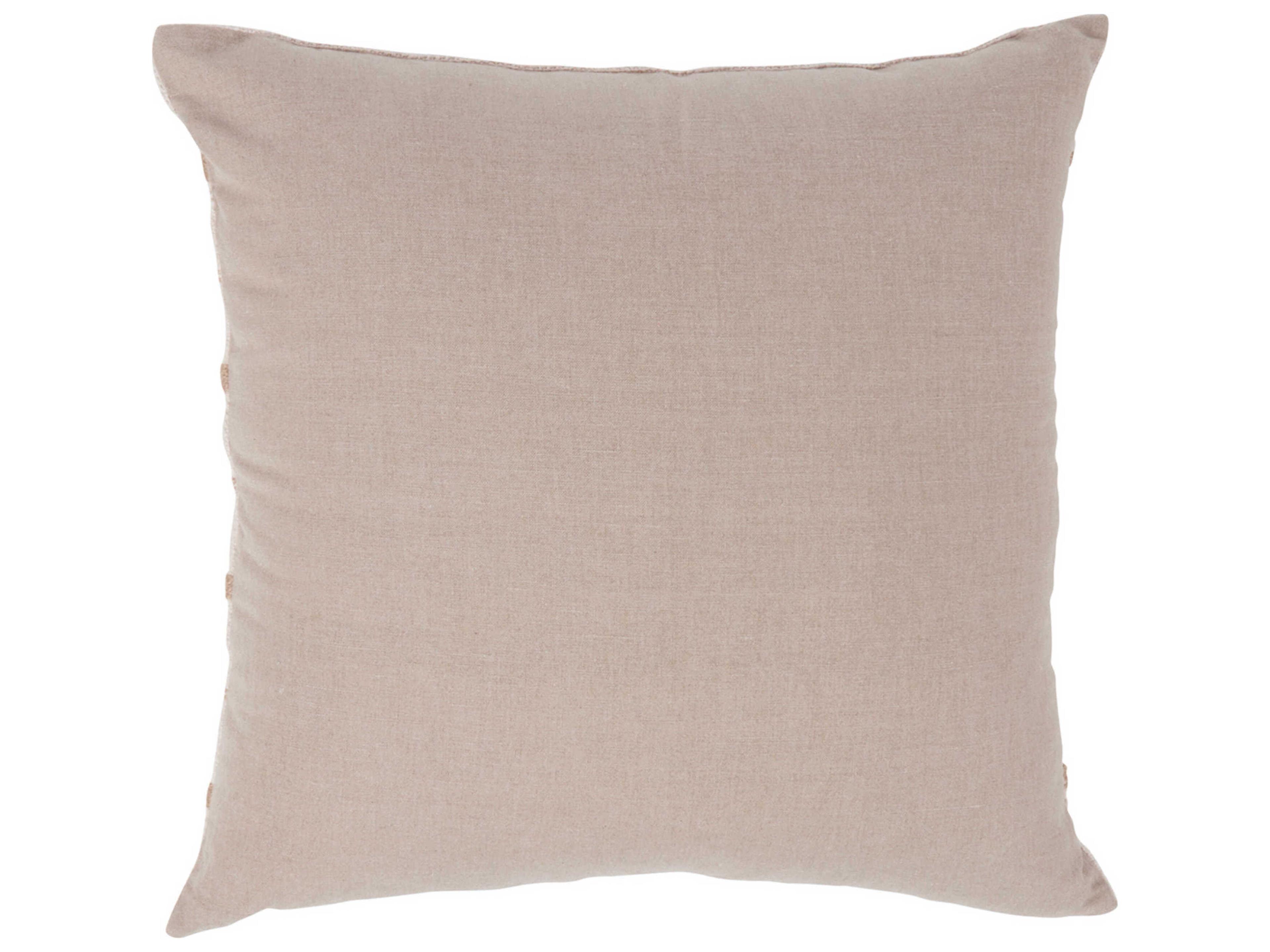 Villa by Classic Home Lago Natural Ivory Throw Pillow