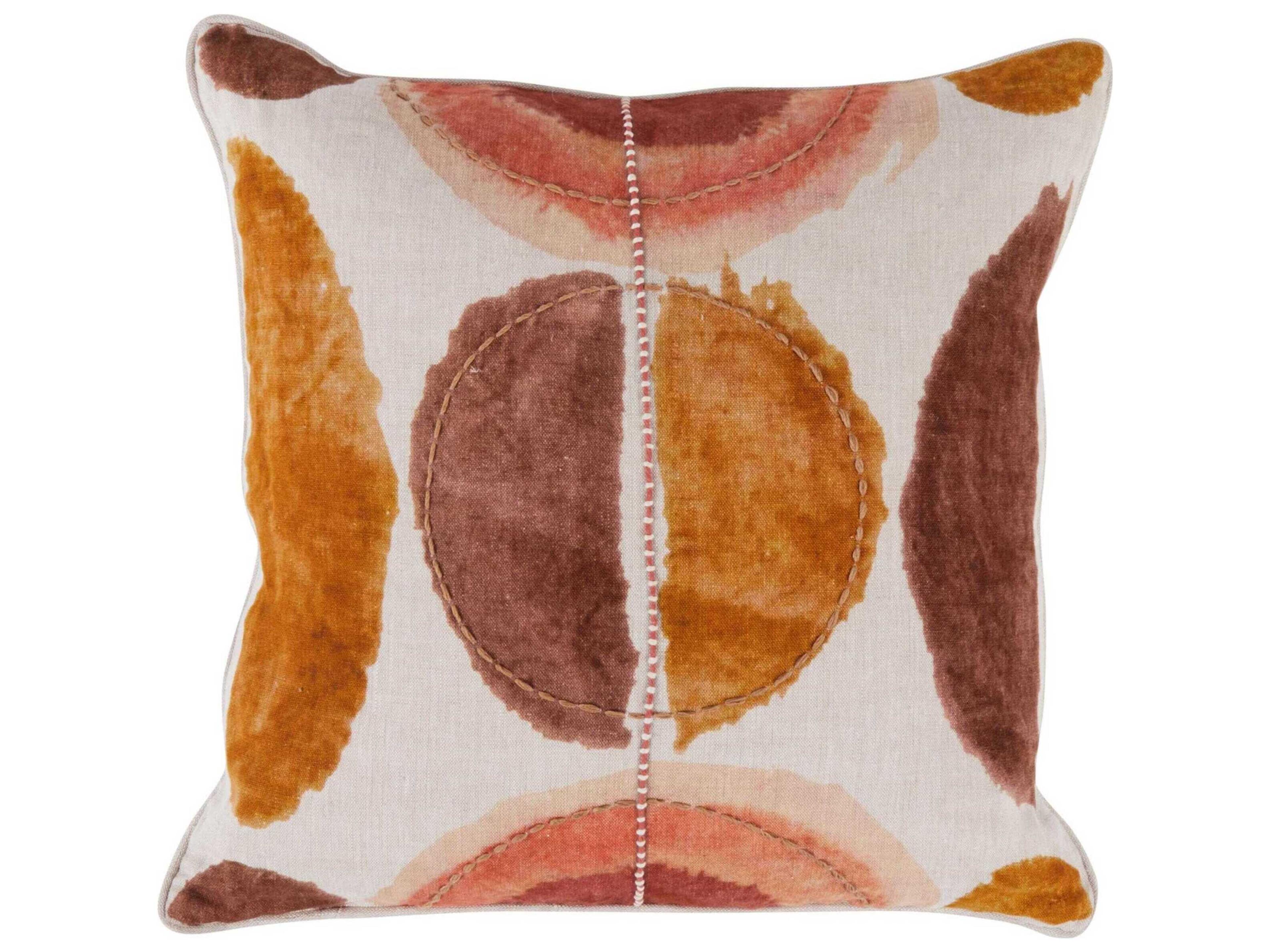 Solar Multicolor Clay Throw Pillow