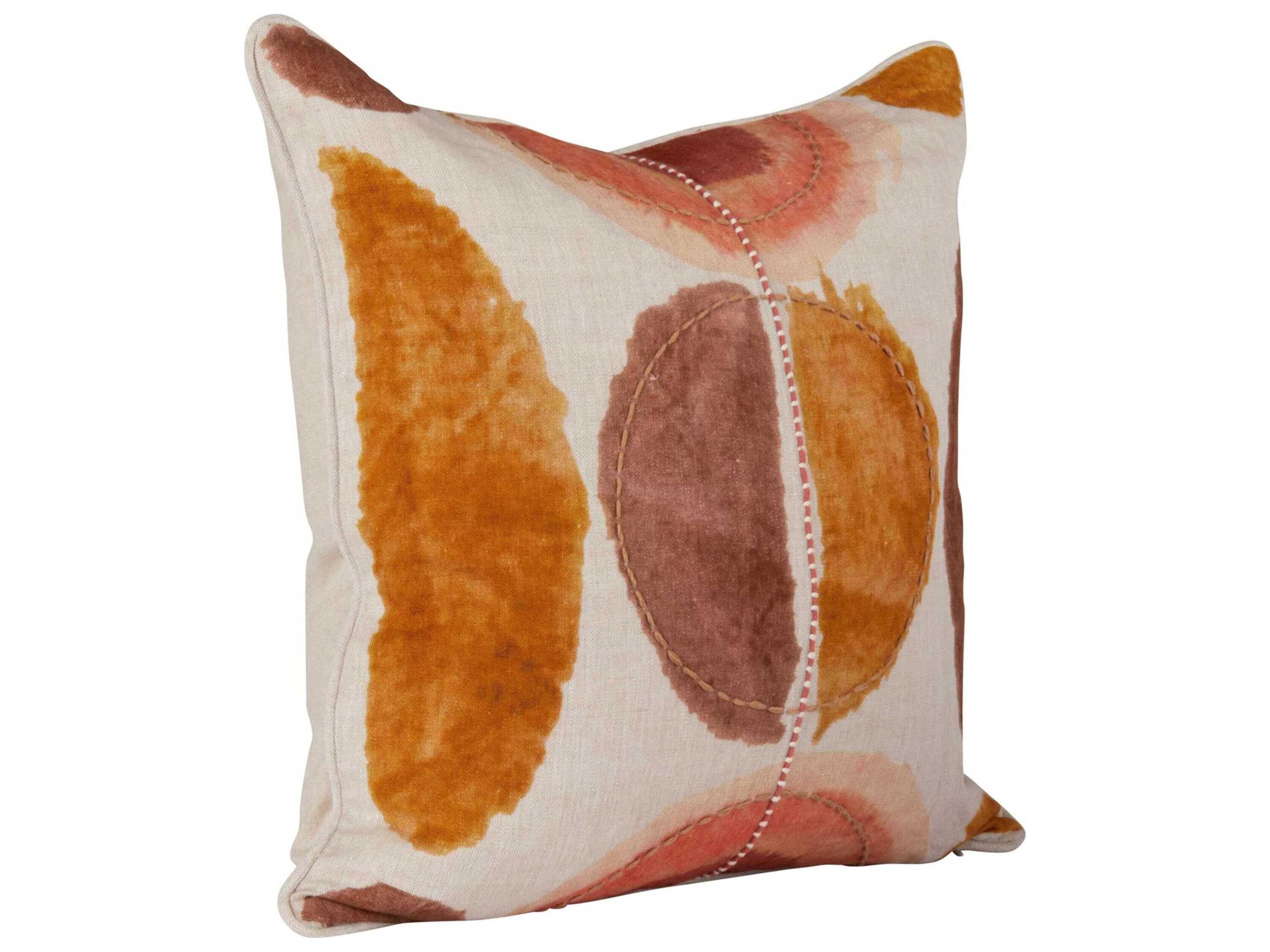 Villa by Classic Home Solar Multicolor Clay Throw Pillow