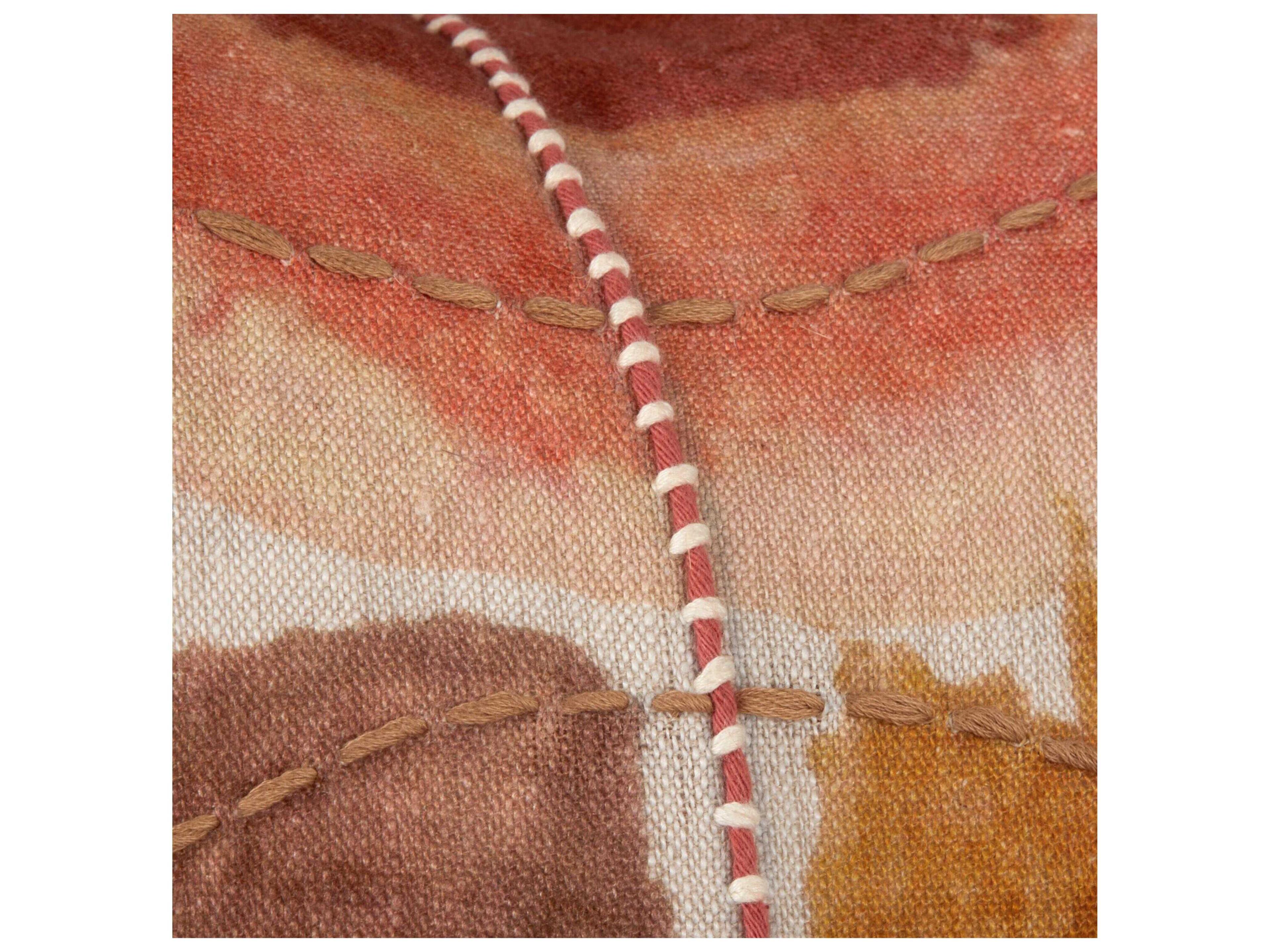 Villa by Classic Home Solar Multicolor Clay Throw Pillow