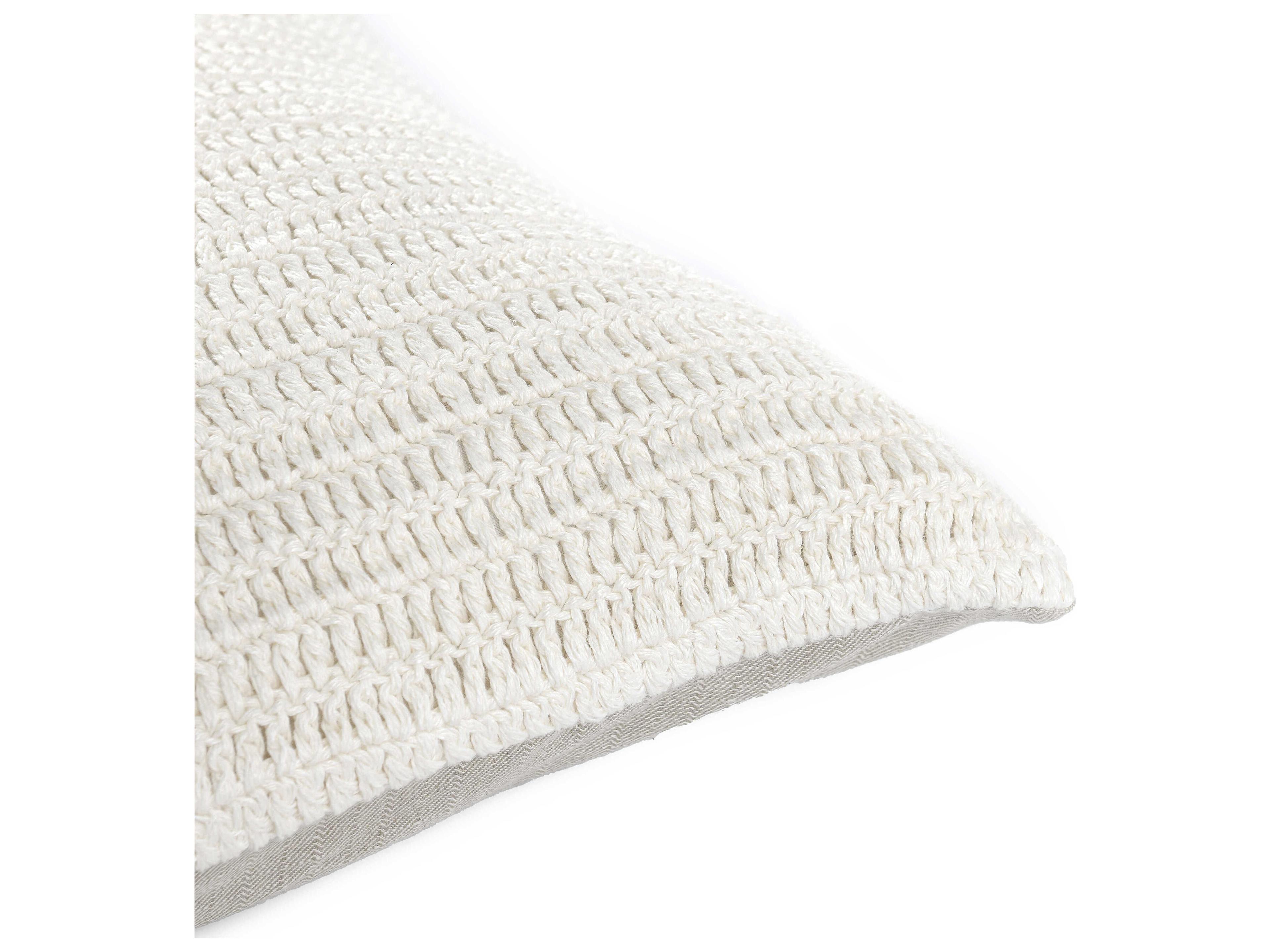 Villa by Classic Home Nakeya Ivory Throw Pillow