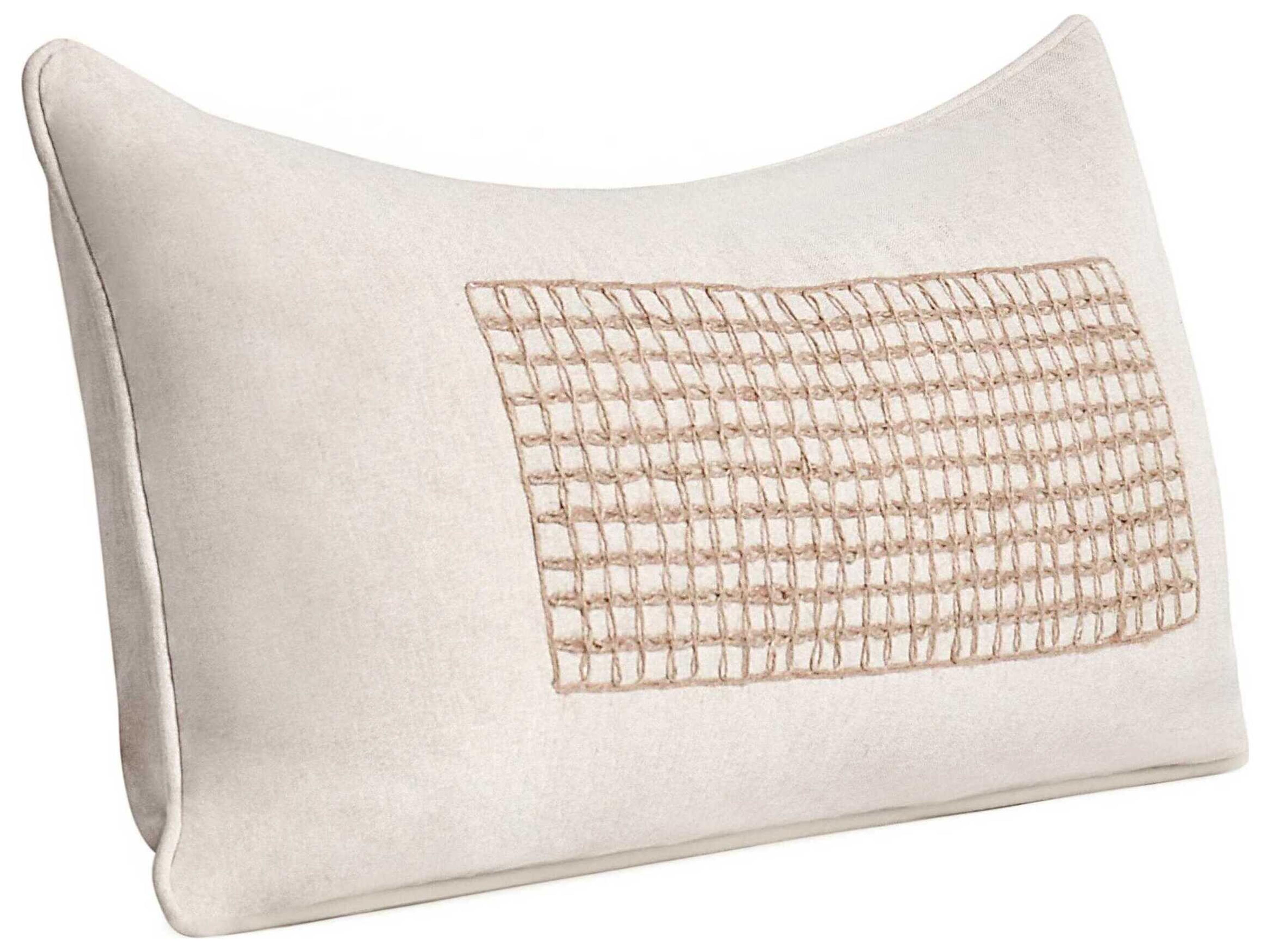Villa by Classic Home Siena Beige Throw Pillow